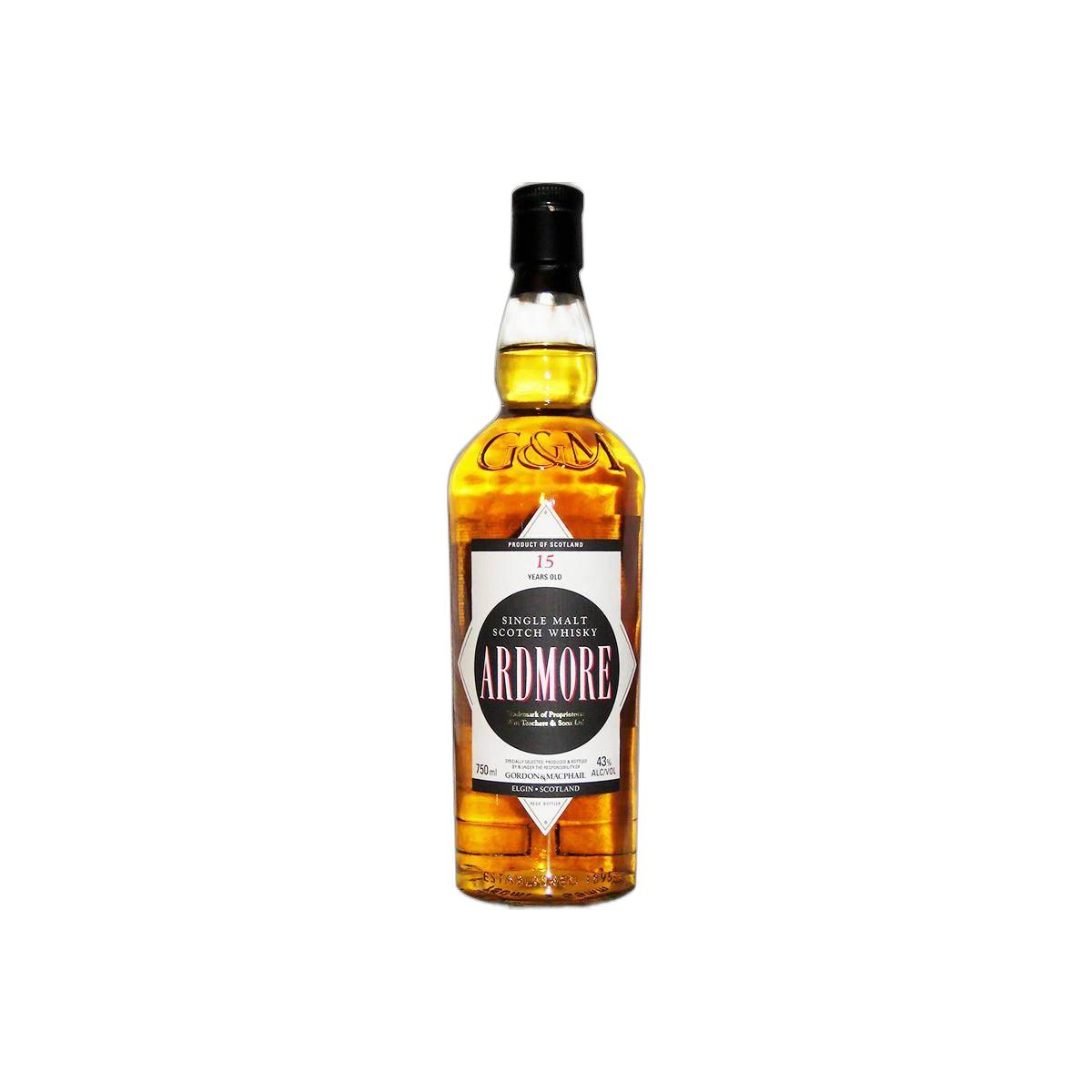 Ardmore Licensed Bottling 15 Years Single Malt Whisky