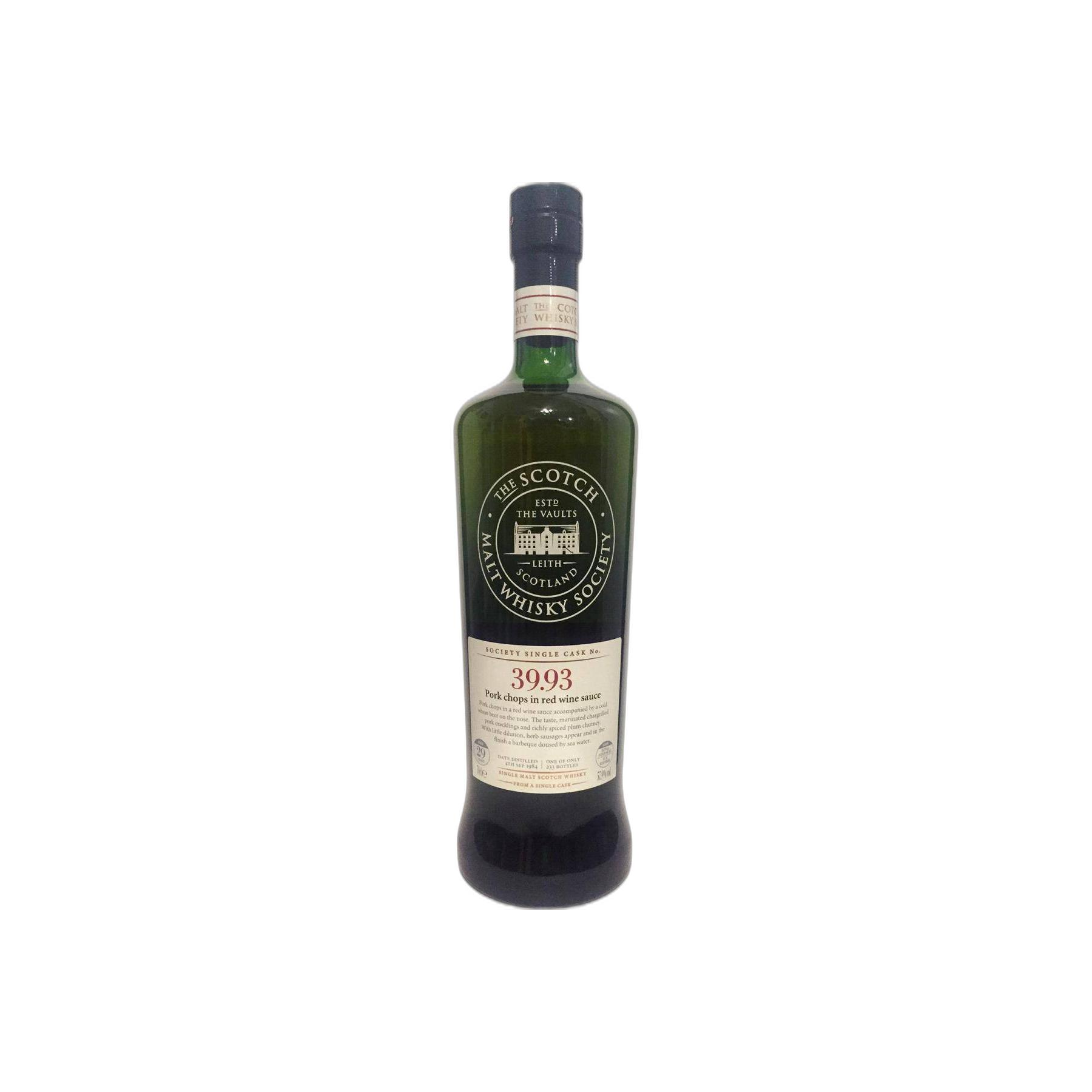 The Scotch Malt Whisky Society 1984 29 Years Single Malt Whisky