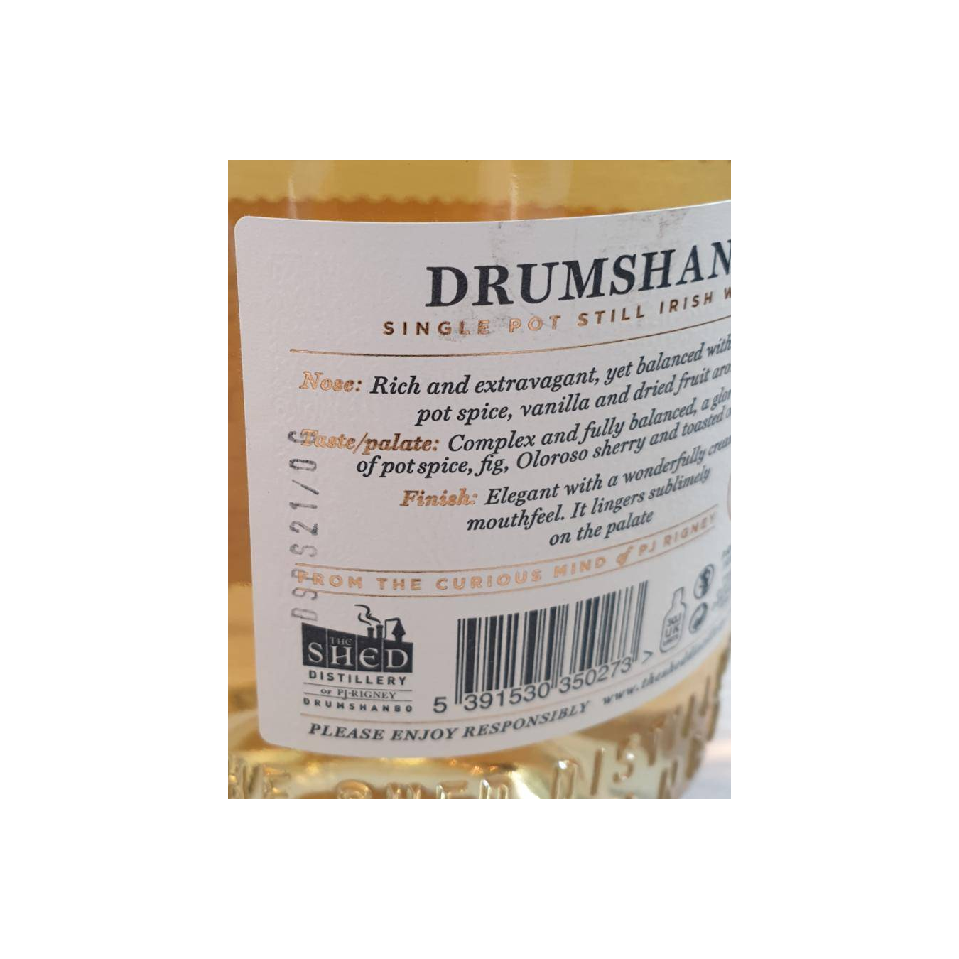 Drumshanbo Single Pot Still Irish Whiskey 2
