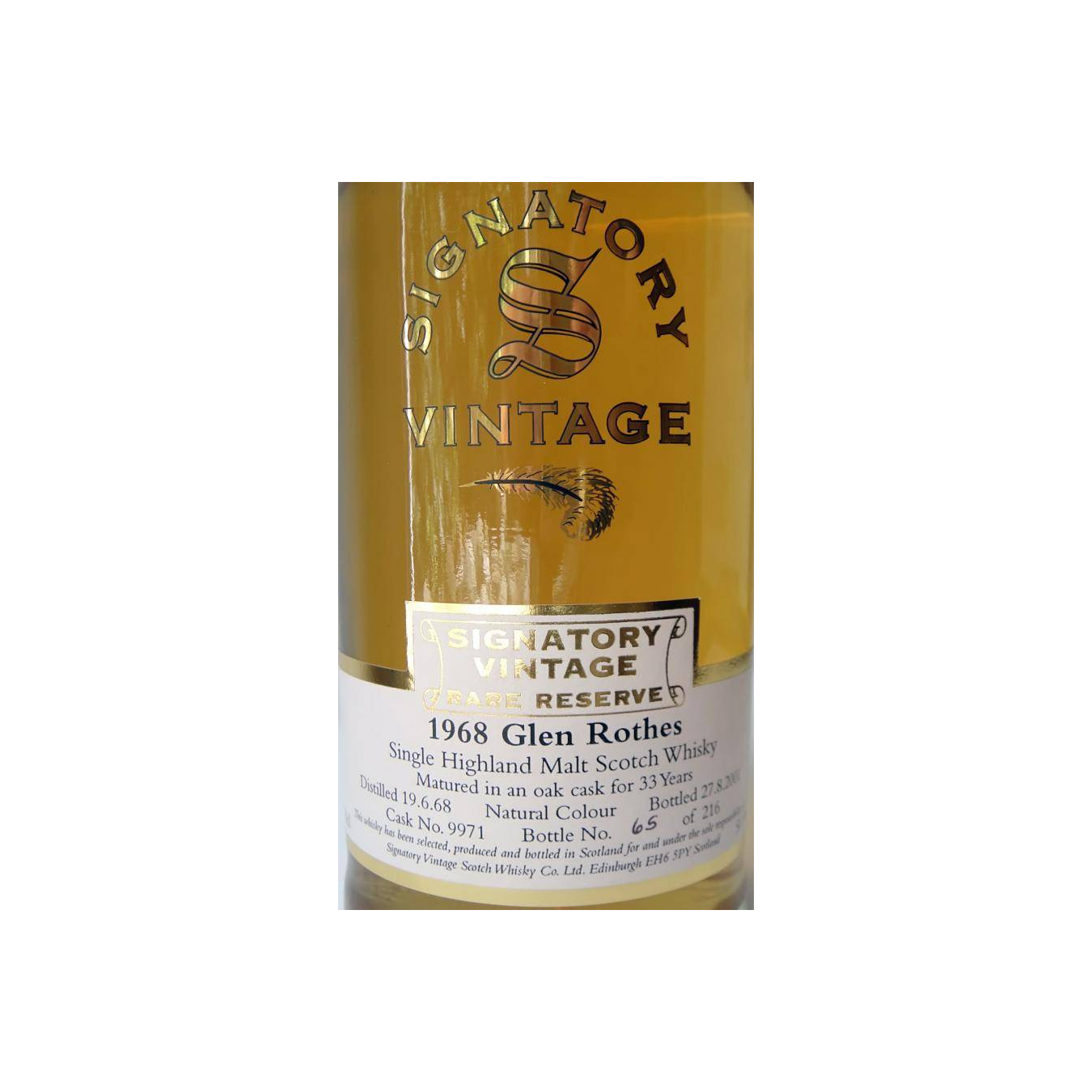 The Glenrothes 1968 33 Years Single Malt Whisky 3
