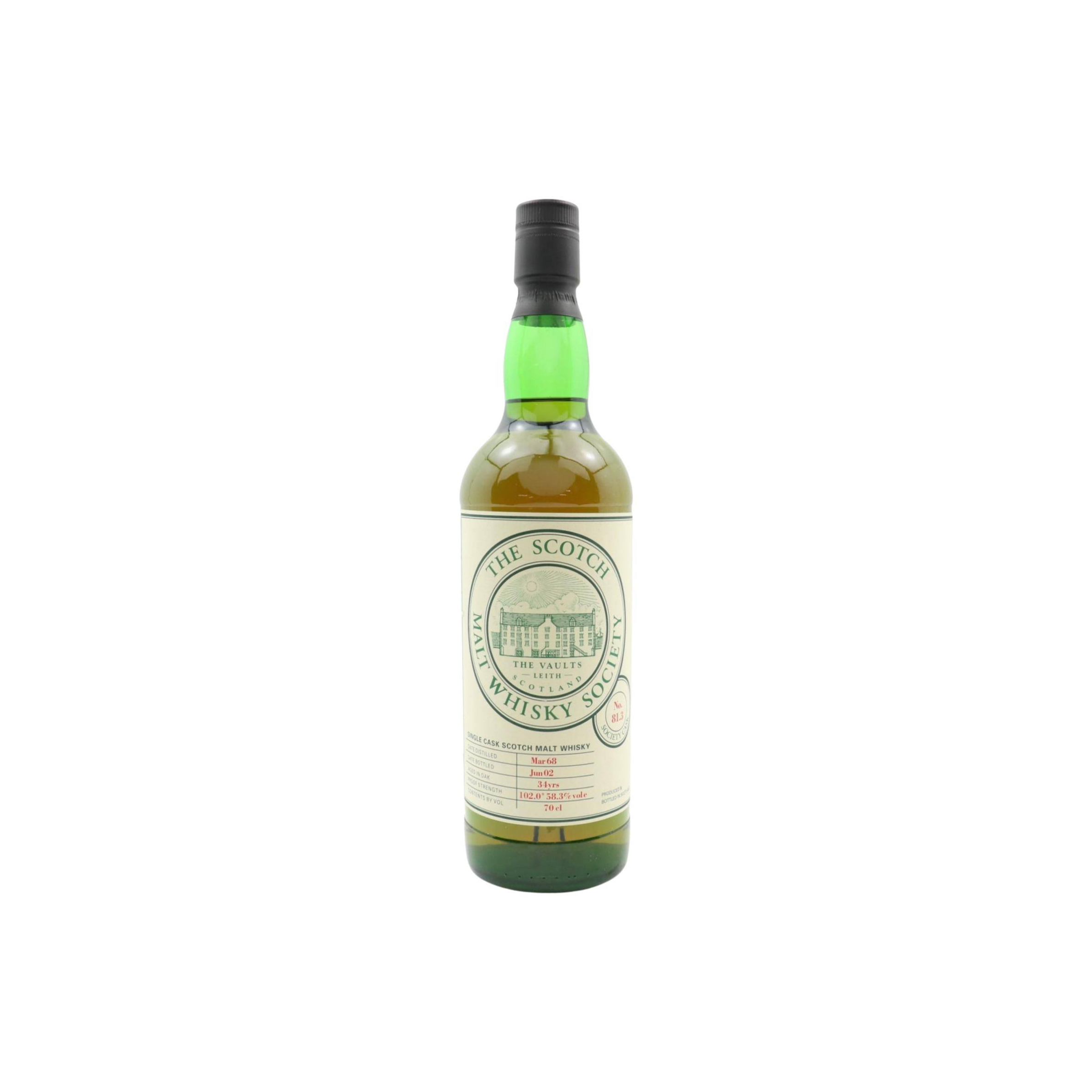 The Scotch Malt Whisky Society 1968 34 Years Single Malt Whisky