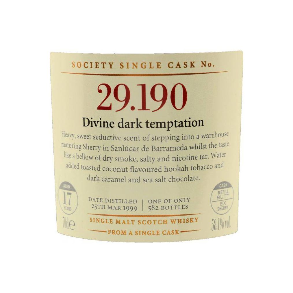 The Scotch Malt Whisky Society 1999 17 Years Single Malt Whisky 2