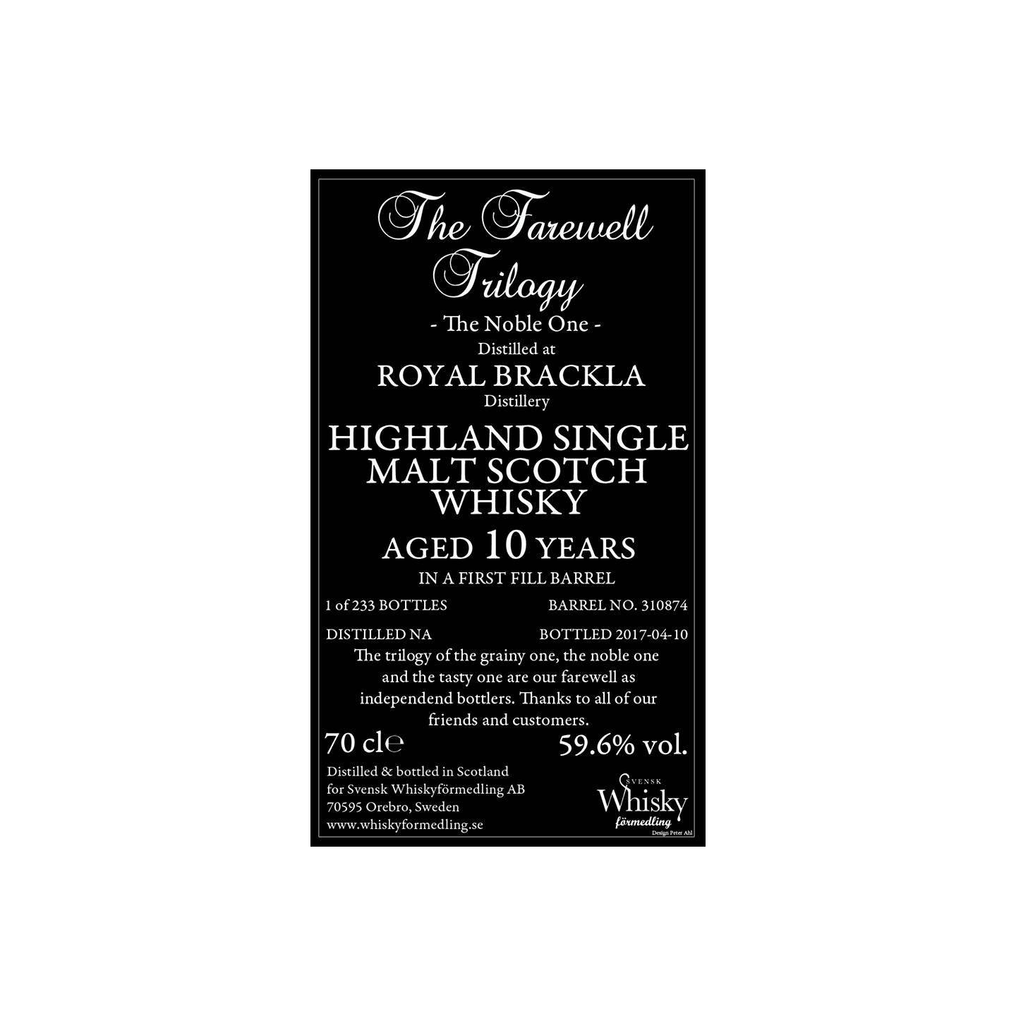 Royal Brackla 10 Years Single Malt Whisky 2