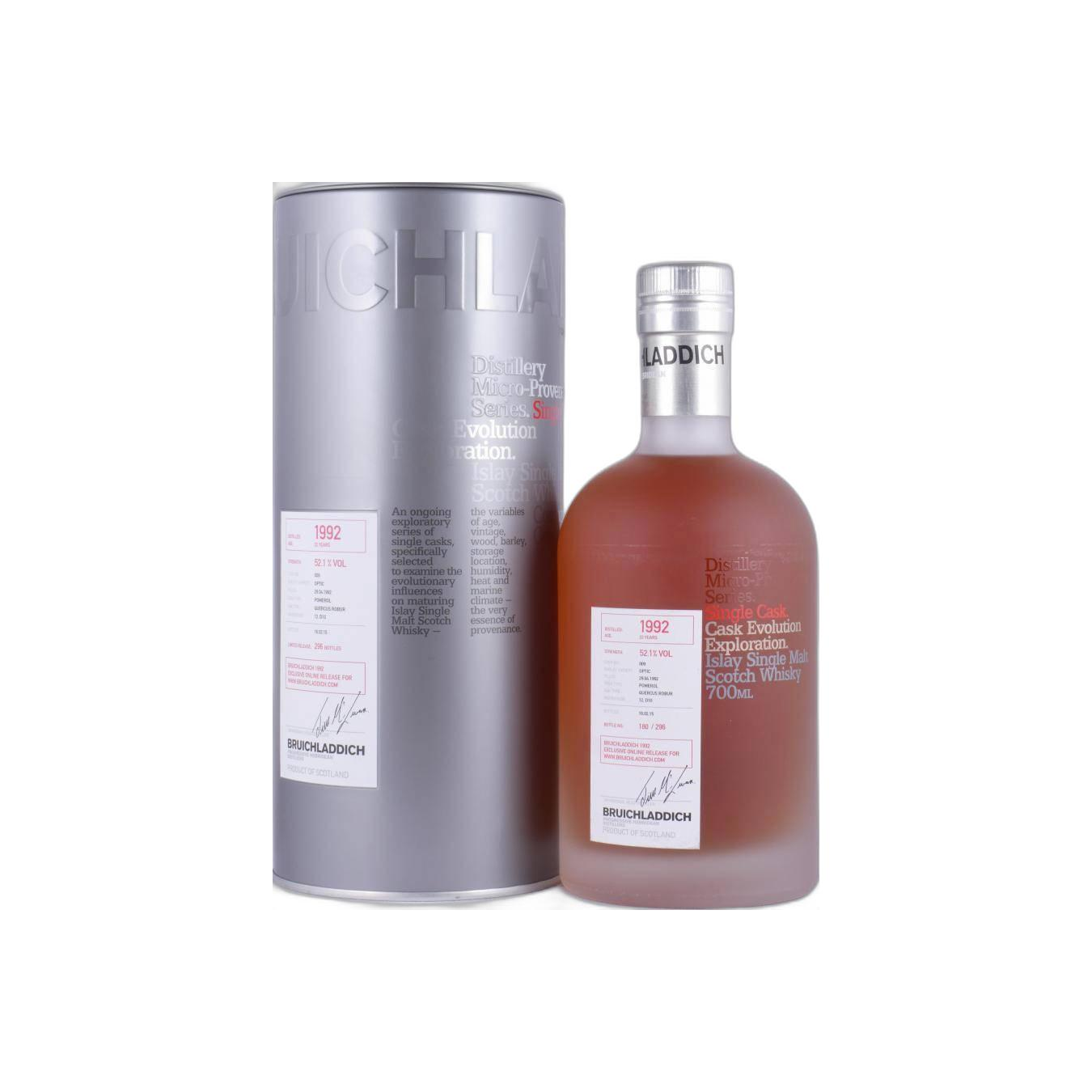 Bruichladdich 1992 22 Years Single Malt Whisky 2