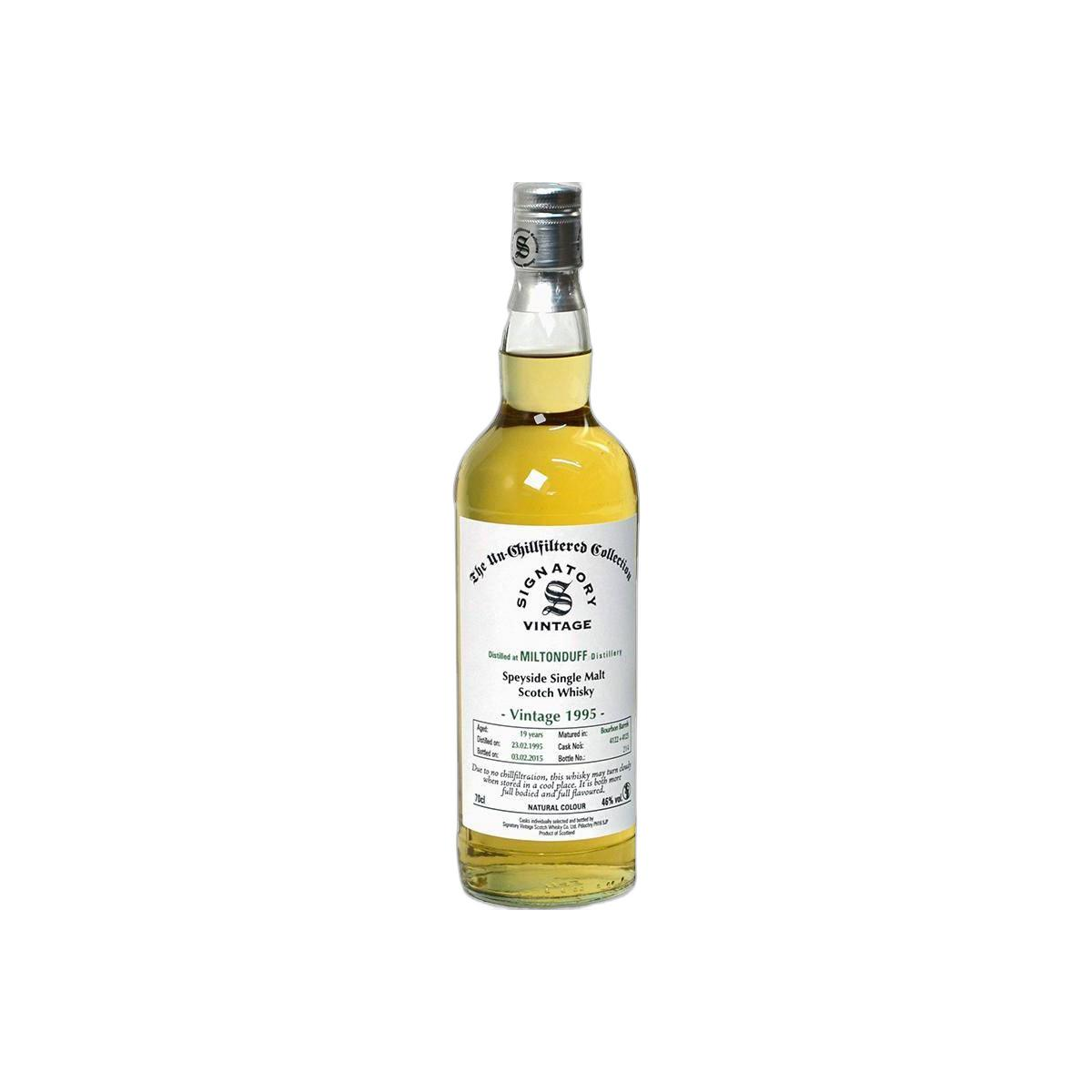 Miltonduff The Un-Chillfiltered Collection 1995 19 Years Single Malt Whisky