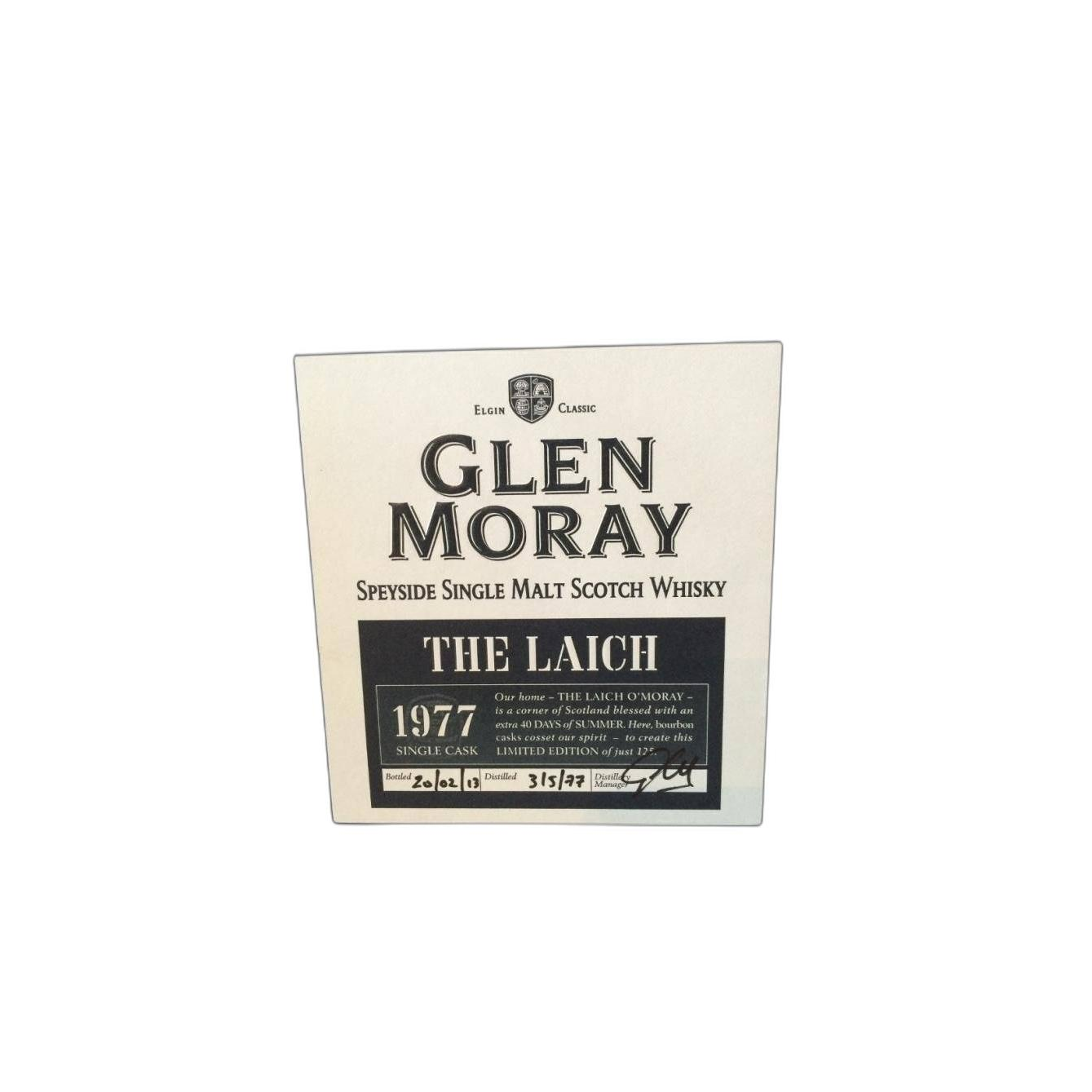 Glen Moray 1977 35 Years Single Malt Whisky 3
