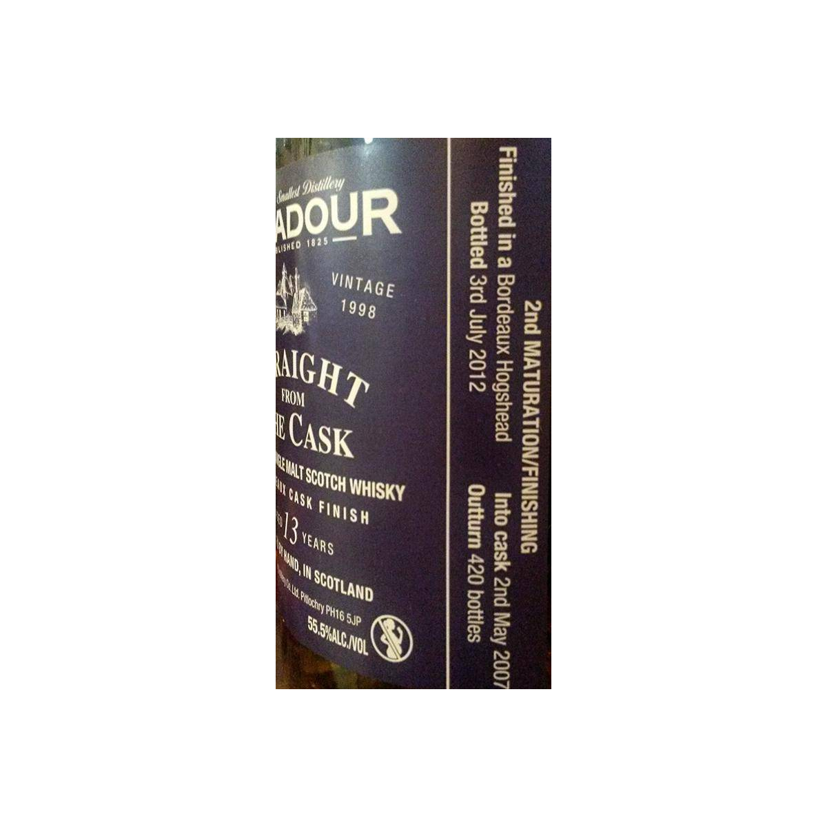 Edradour 1998 13 Years Single Malt Whisky 3