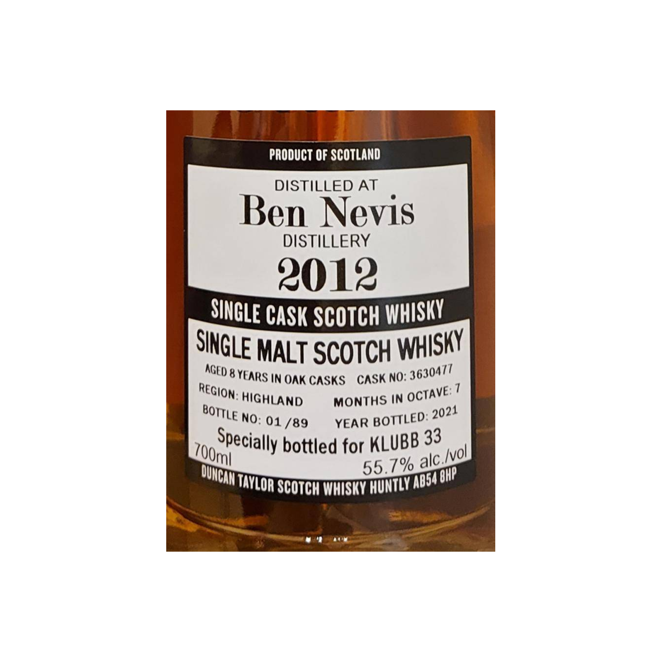 Ben Nevis The Octave 2012 8 Years Single Malt Whisky 2