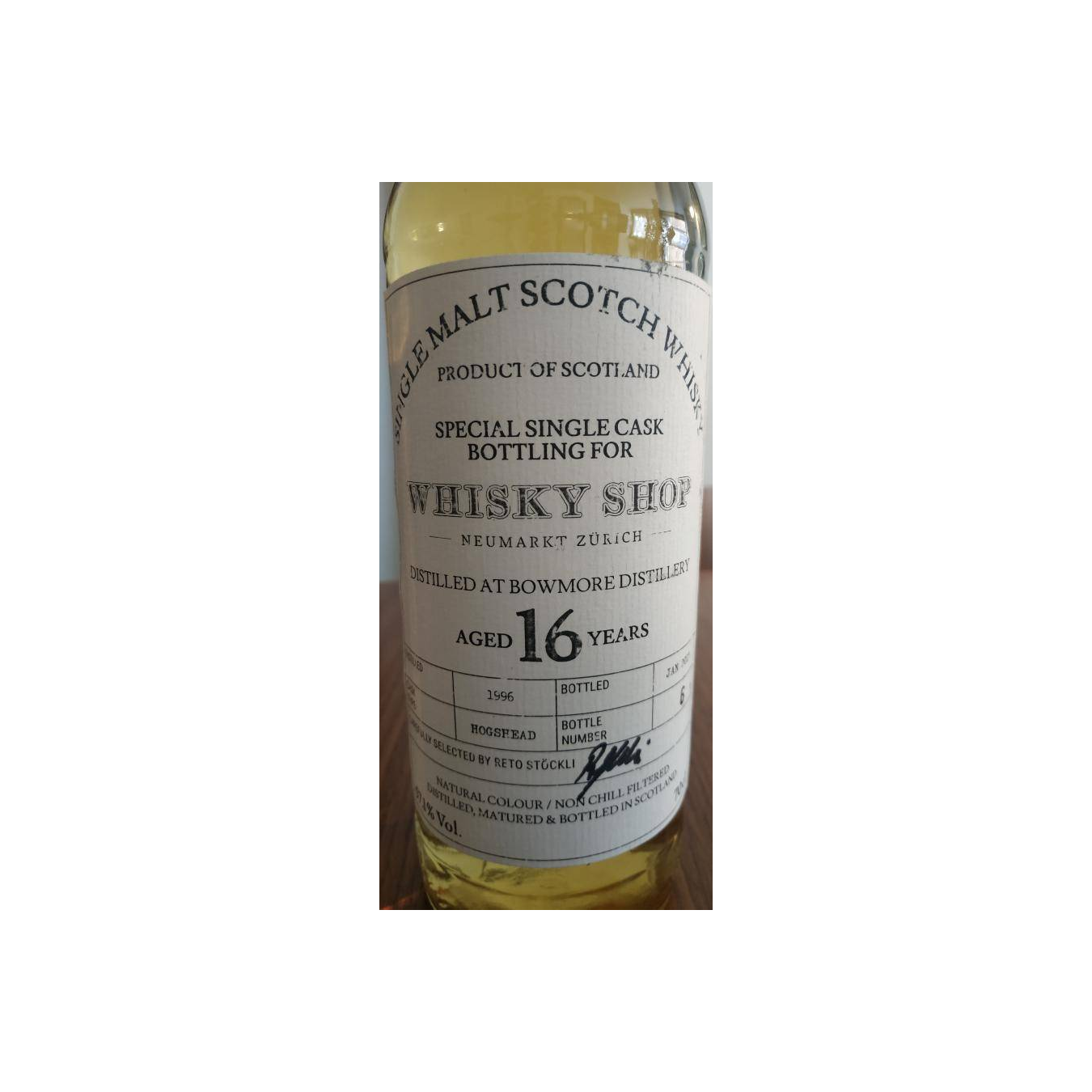 Bowmore Individual Cask Bottling 1996 16 Years Single Malt Whisky 3