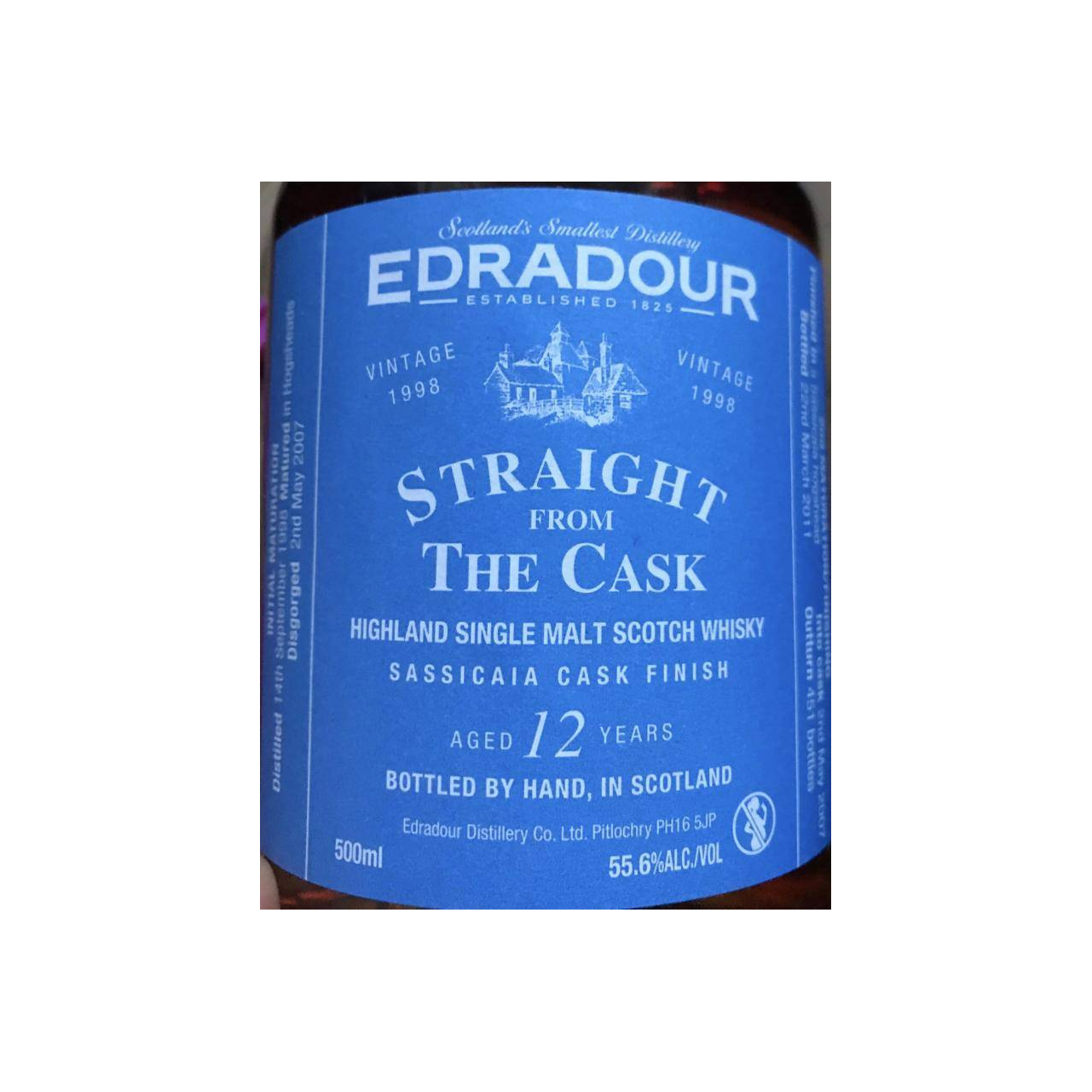 Edradour 1998 12 Years Single Malt Whisky 3