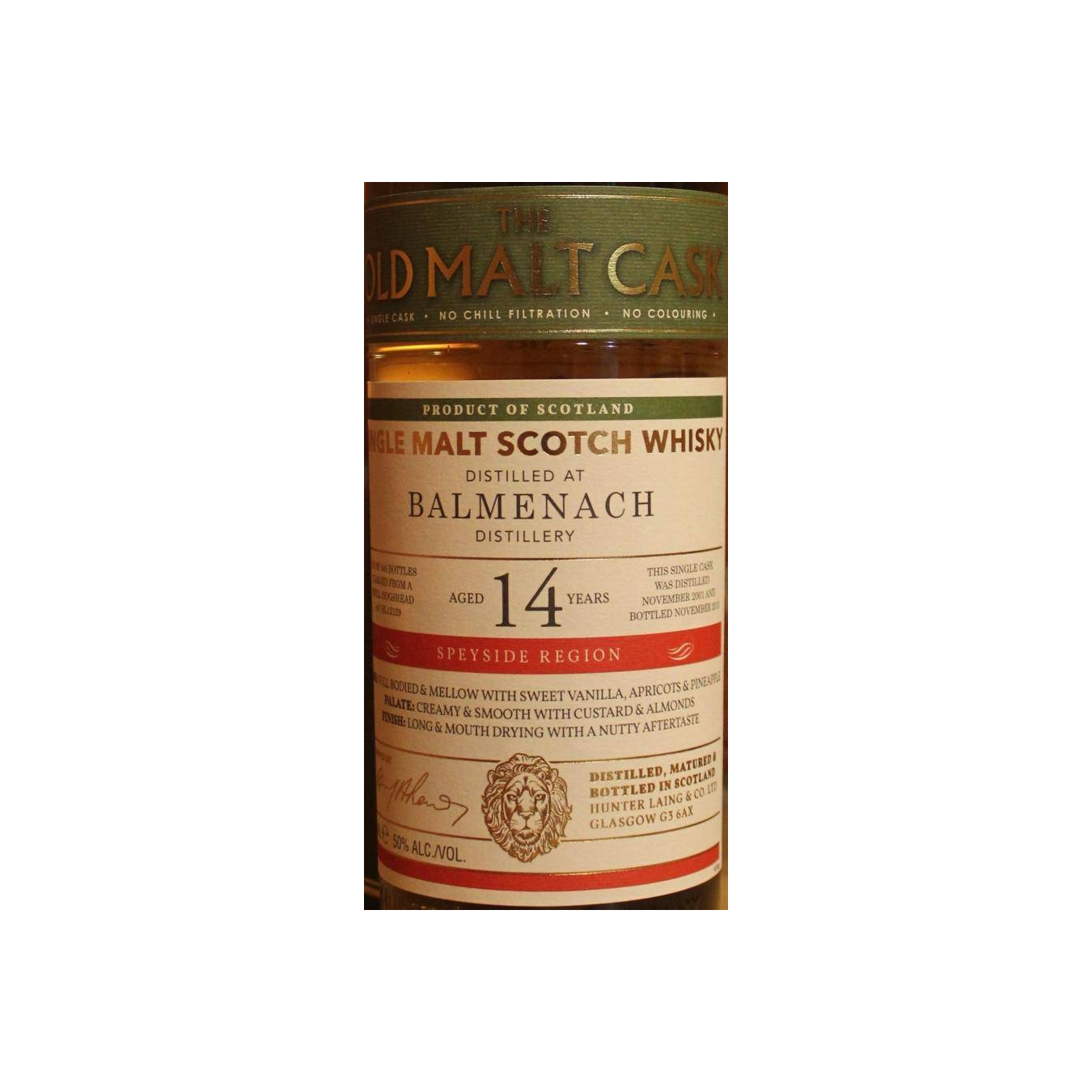 Balmenach Old Malt Cask 2001 14 Years Single Malt Whisky 2
