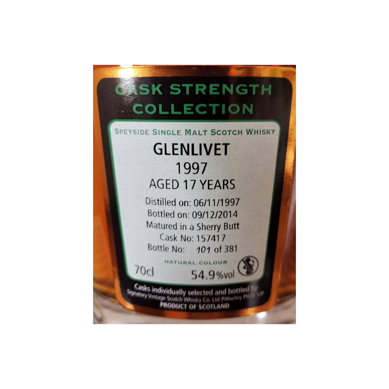 The Glenlivet Cask Strength Collection 1997 17 Years Single Malt Whisky 2
