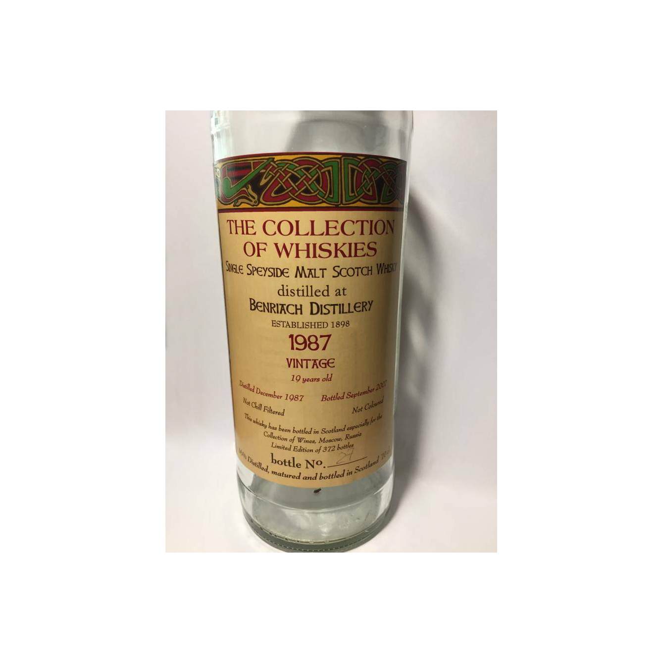 BenRiach 1987 19 Years Single Malt Whisky