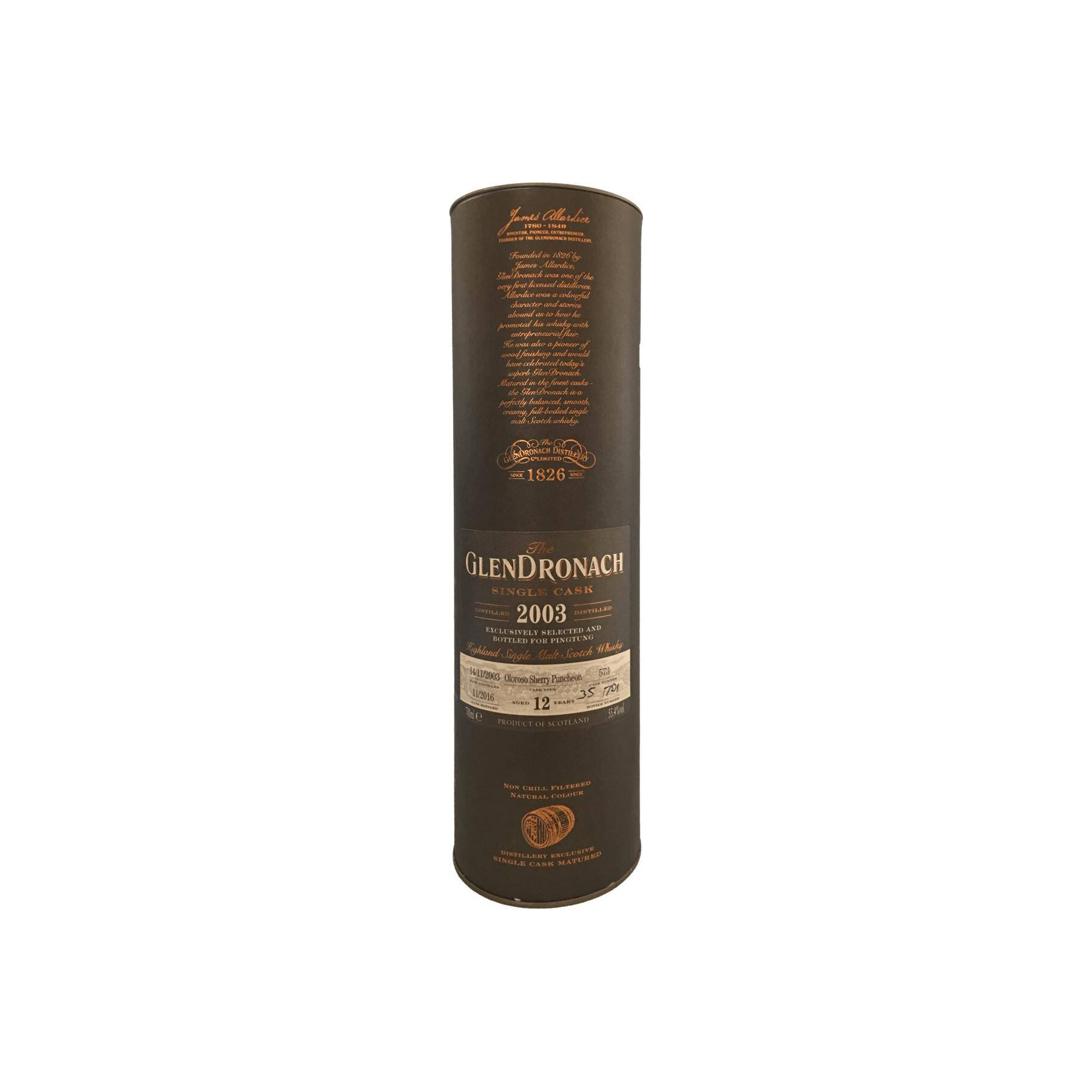 GlenDronach Single Cask 2003 12 Years Single Malt Whisky 3