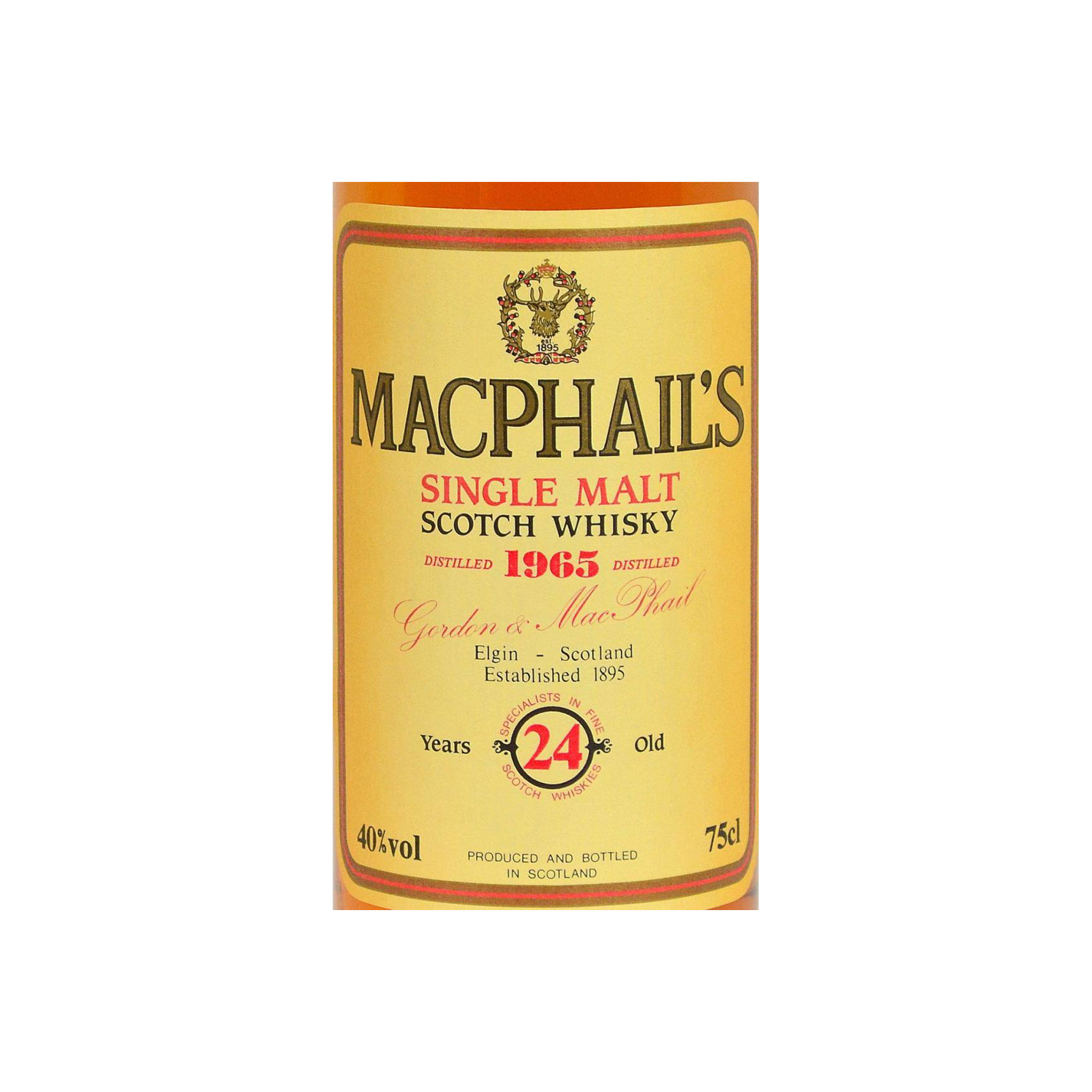 Gordon & MacPhail 1965 24 Years Single Malt Whisky