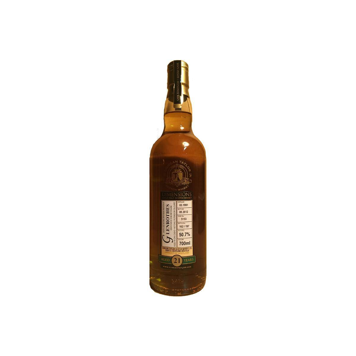 The Glenrothes Dimensions 1991 21 Years Single Malt Whisky