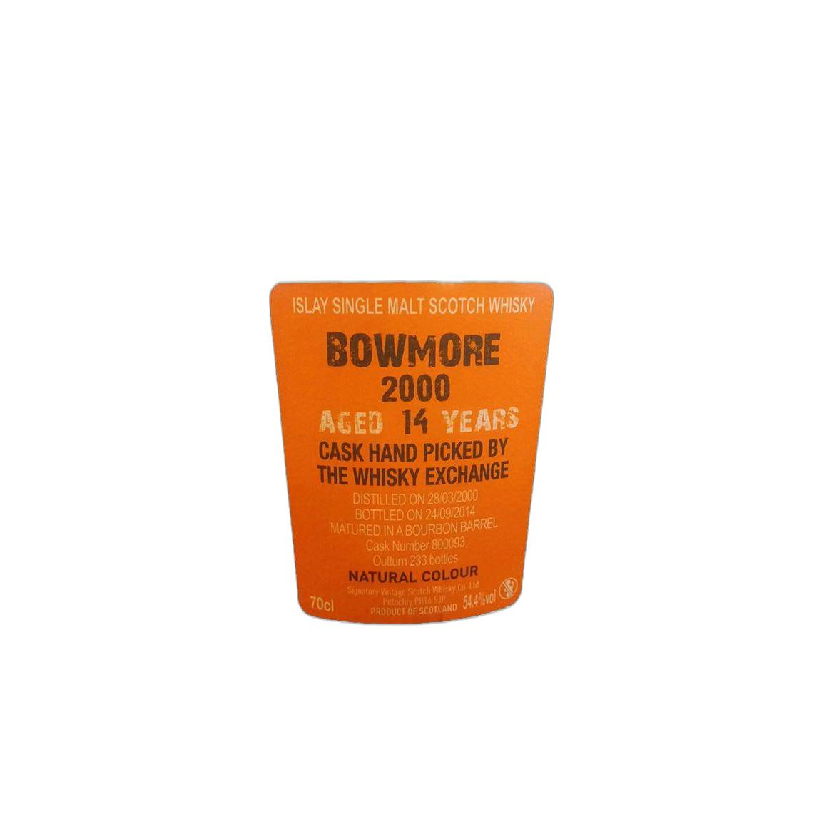 Bowmore Cask Strength Collection 2000 14 Years Single Malt Whisky