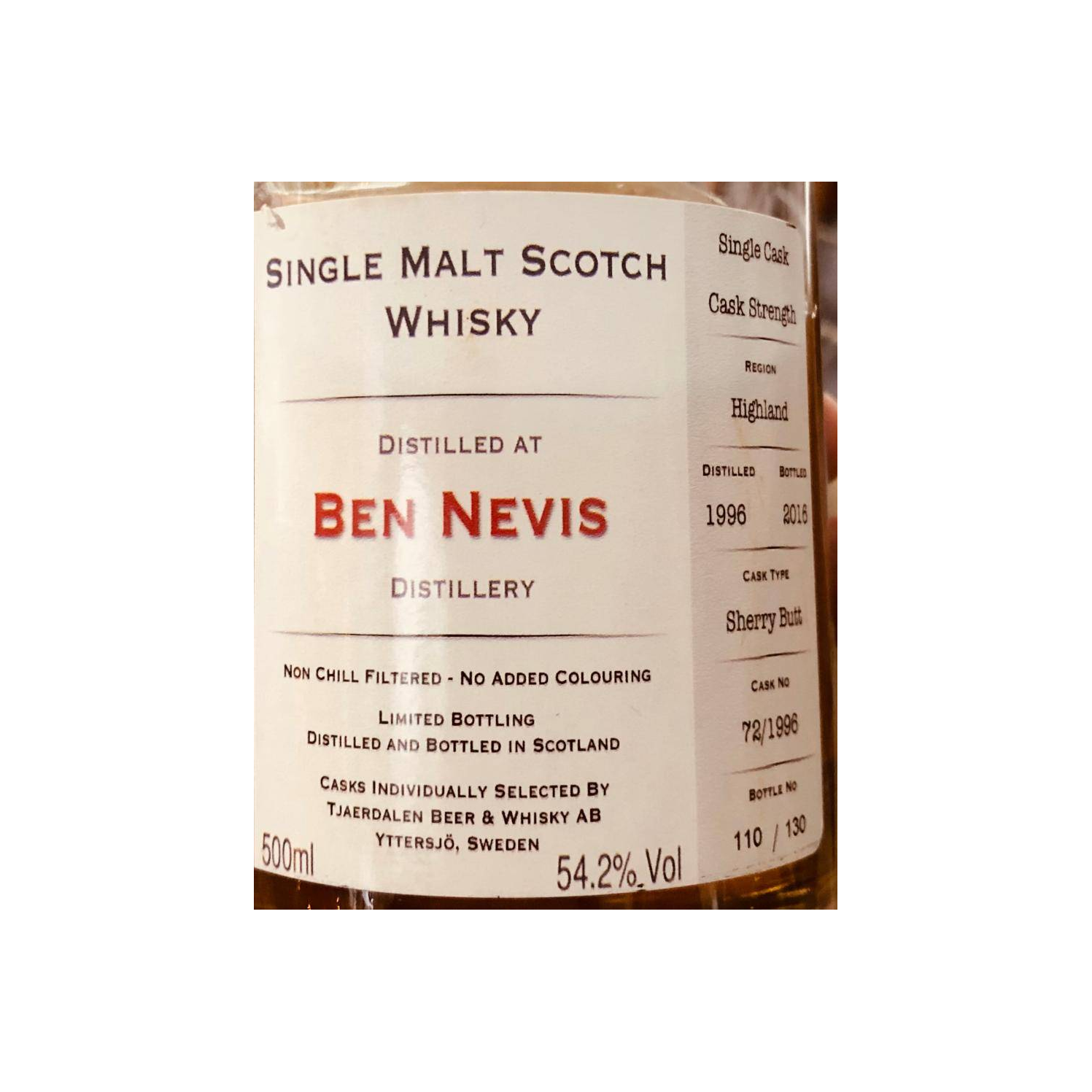 Ben Nevis 1996 20 Years Single Malt Whisky