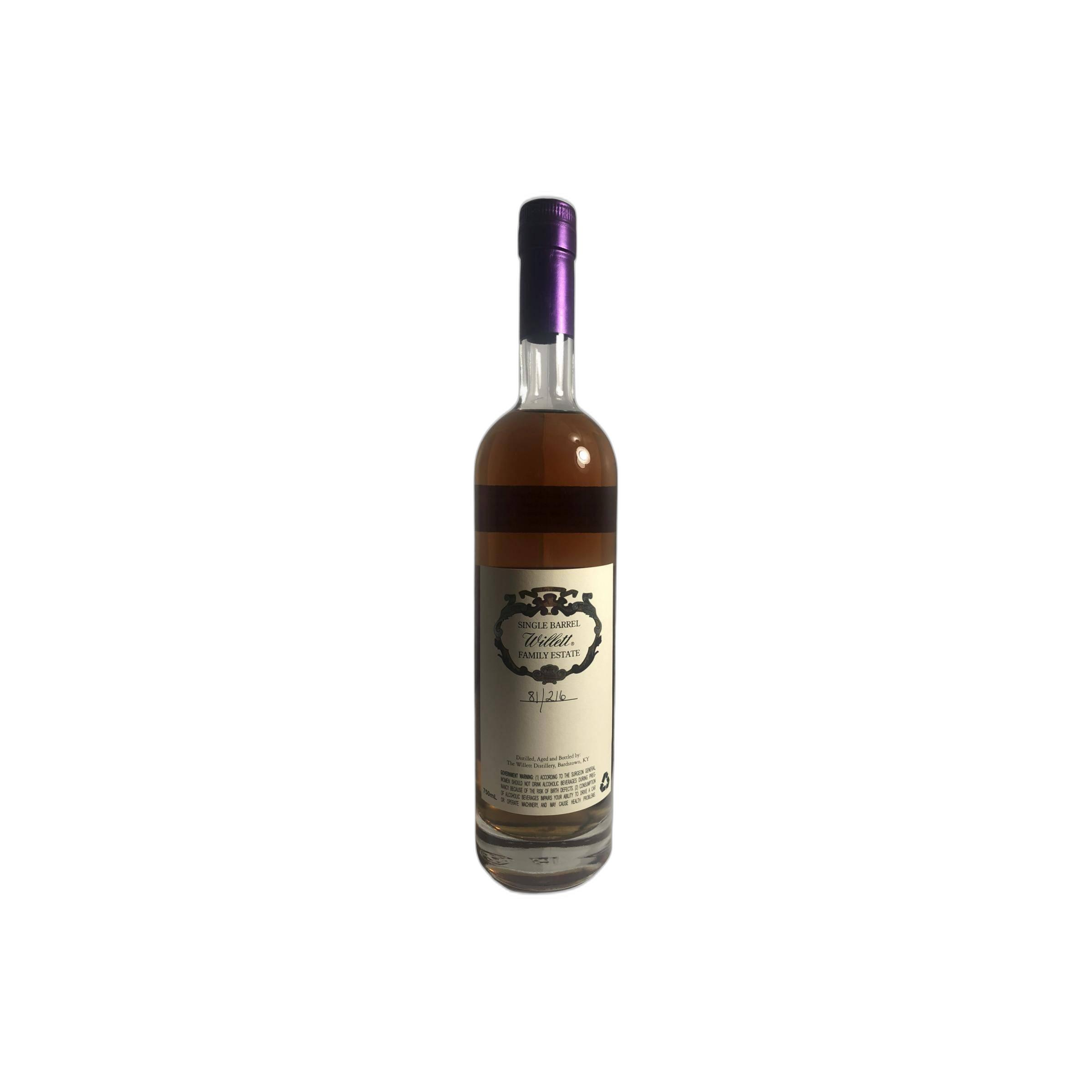 Willett Family Estate Bottled Single Barrel Bourbon 2012 4 Years Bourbon Whisky 2