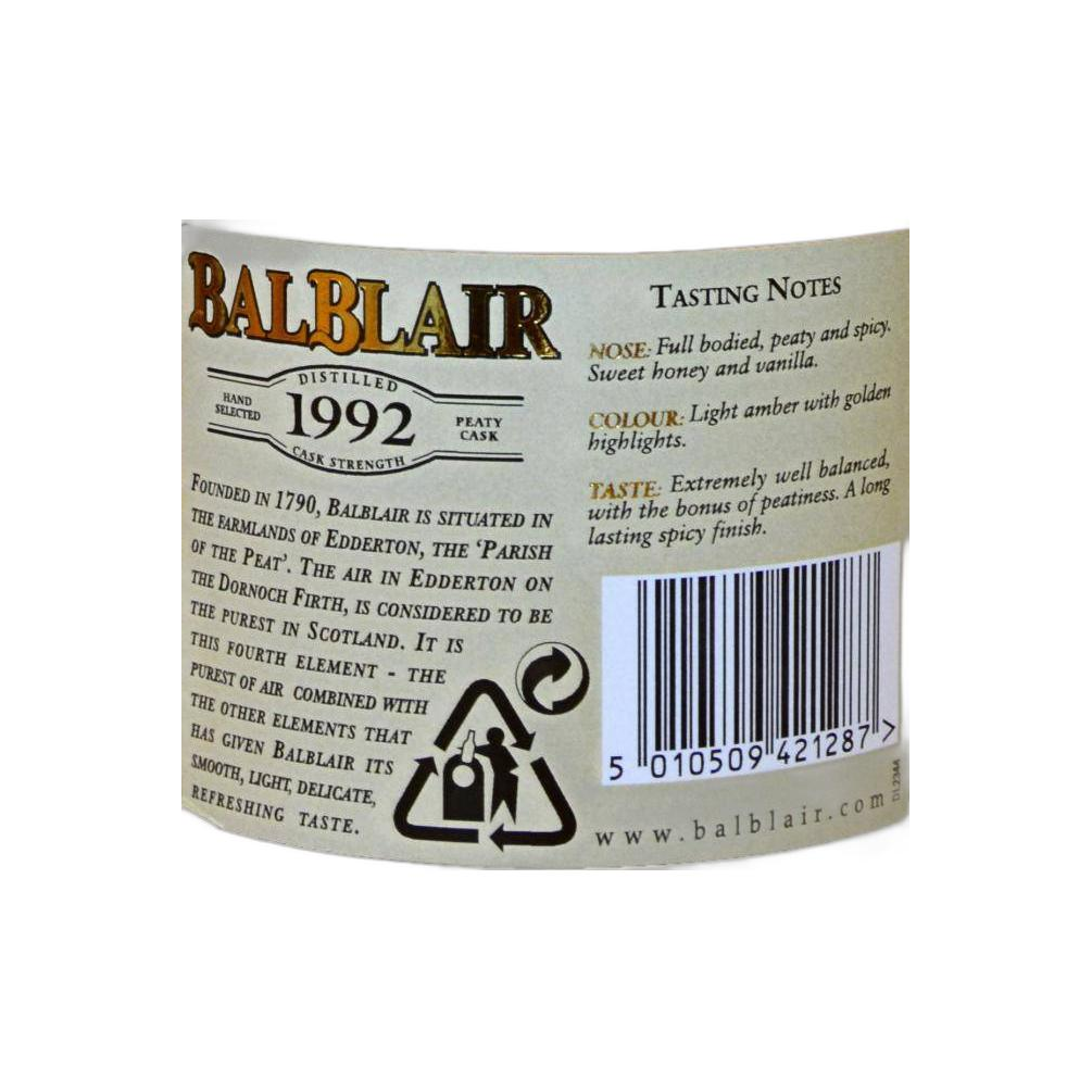 Balblair 1992 13 Years Single Malt Whisky 3