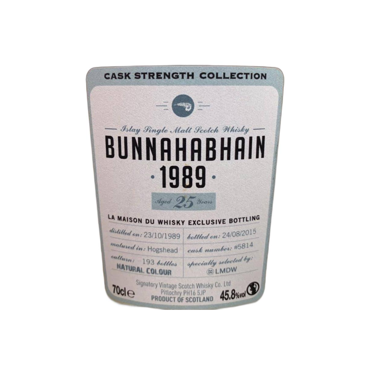 Bunnahabhain Cask Strength Collection 1989 25 Years Single Malt Whisky