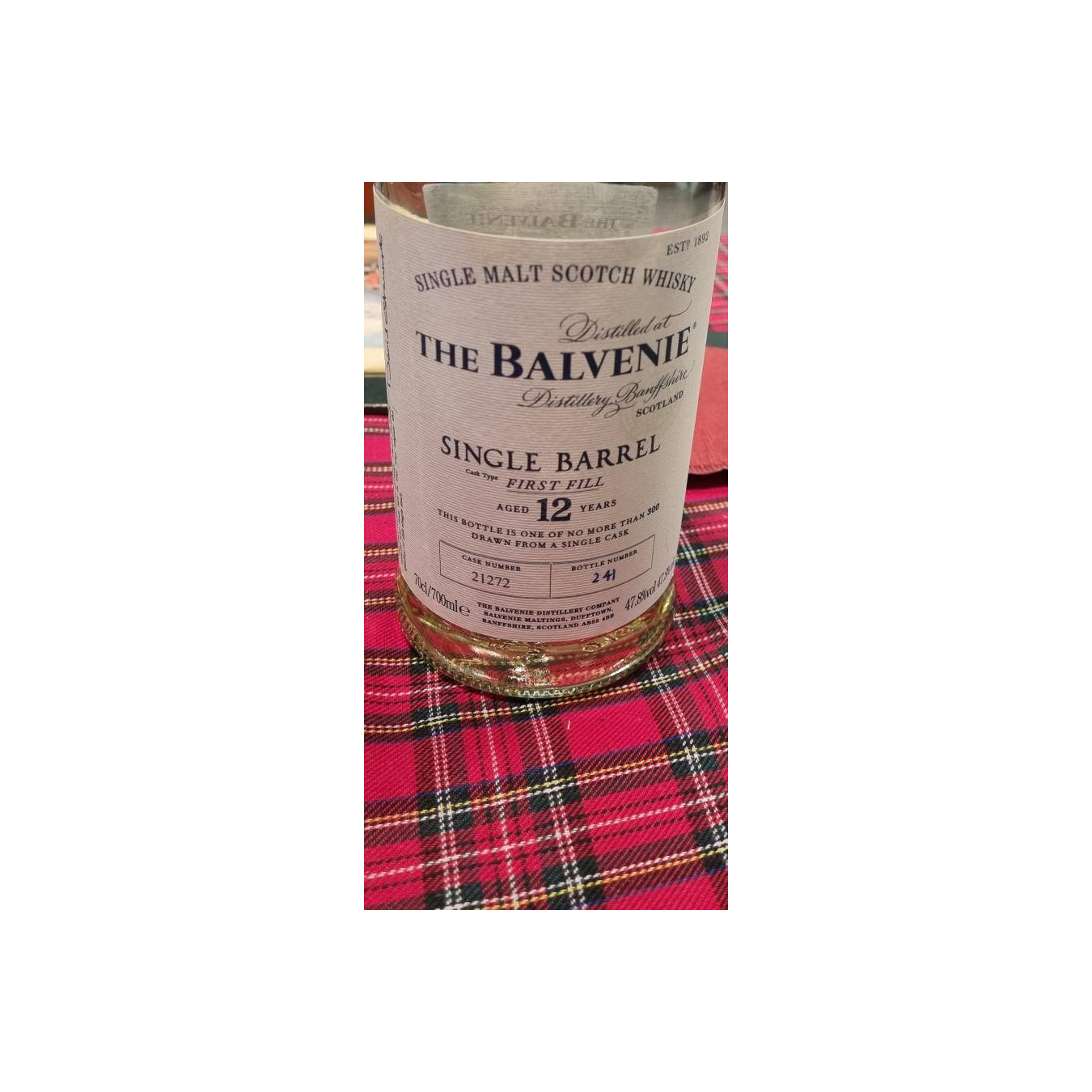 The Balvenie Single Cask 12 Years Single Malt Whisky