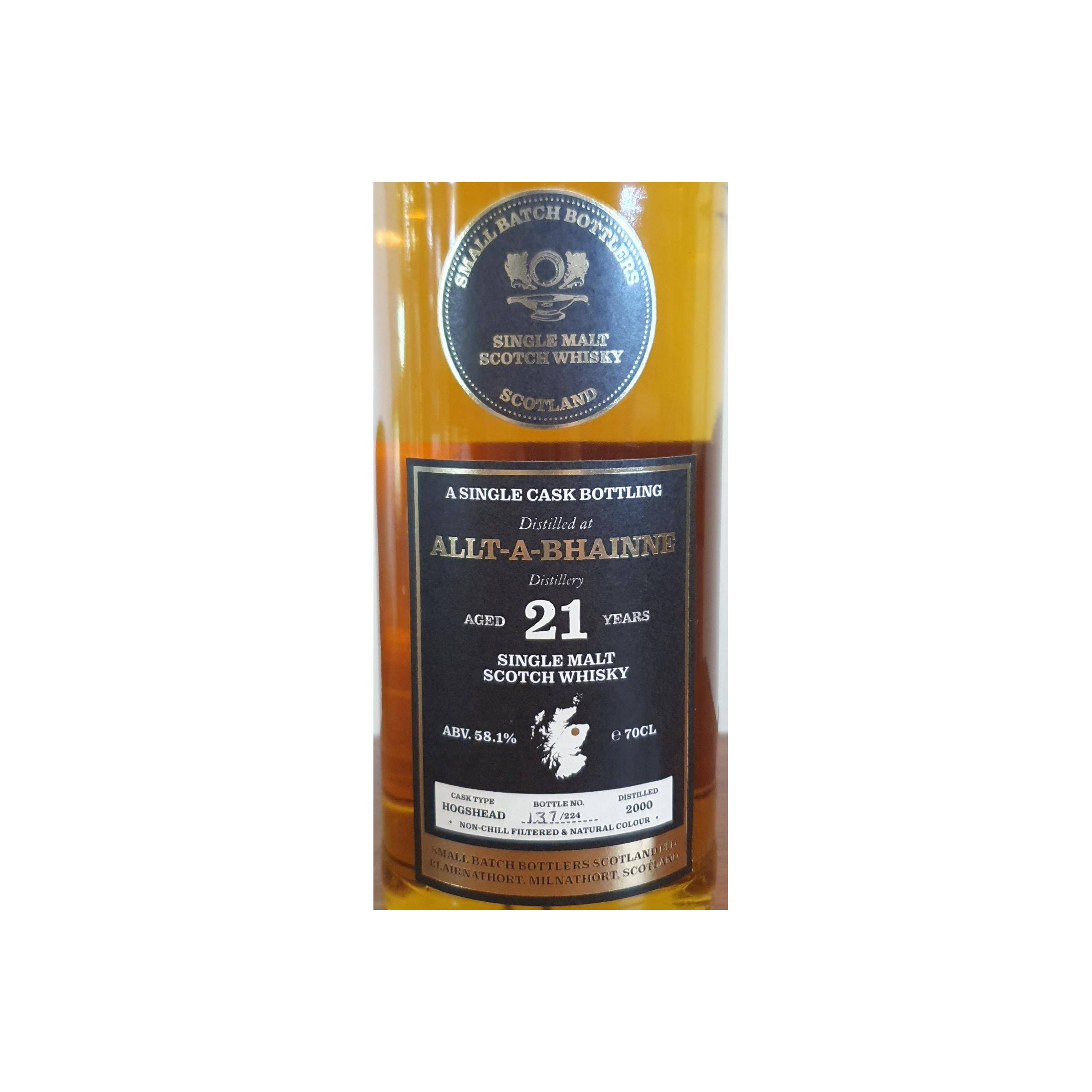 Allt-A-Bhainne 2000 21 Years Single Malt Whisky 3