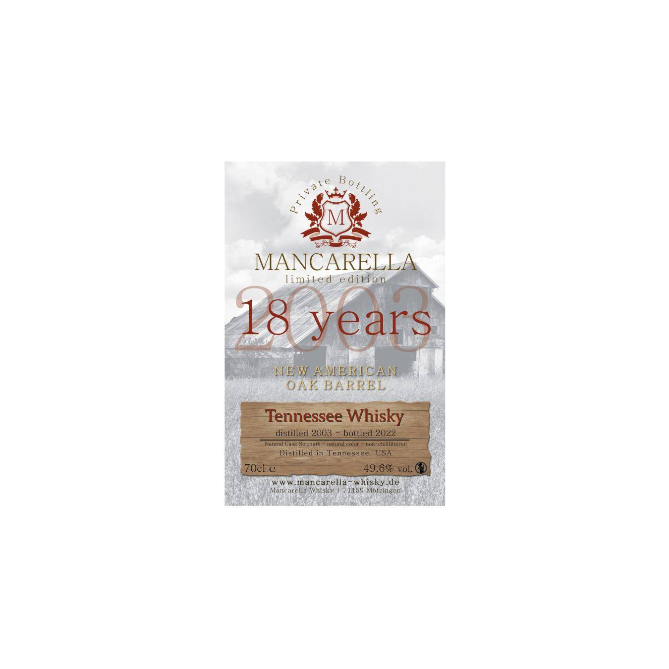 Tennessee Whisky 2003 Ma 2