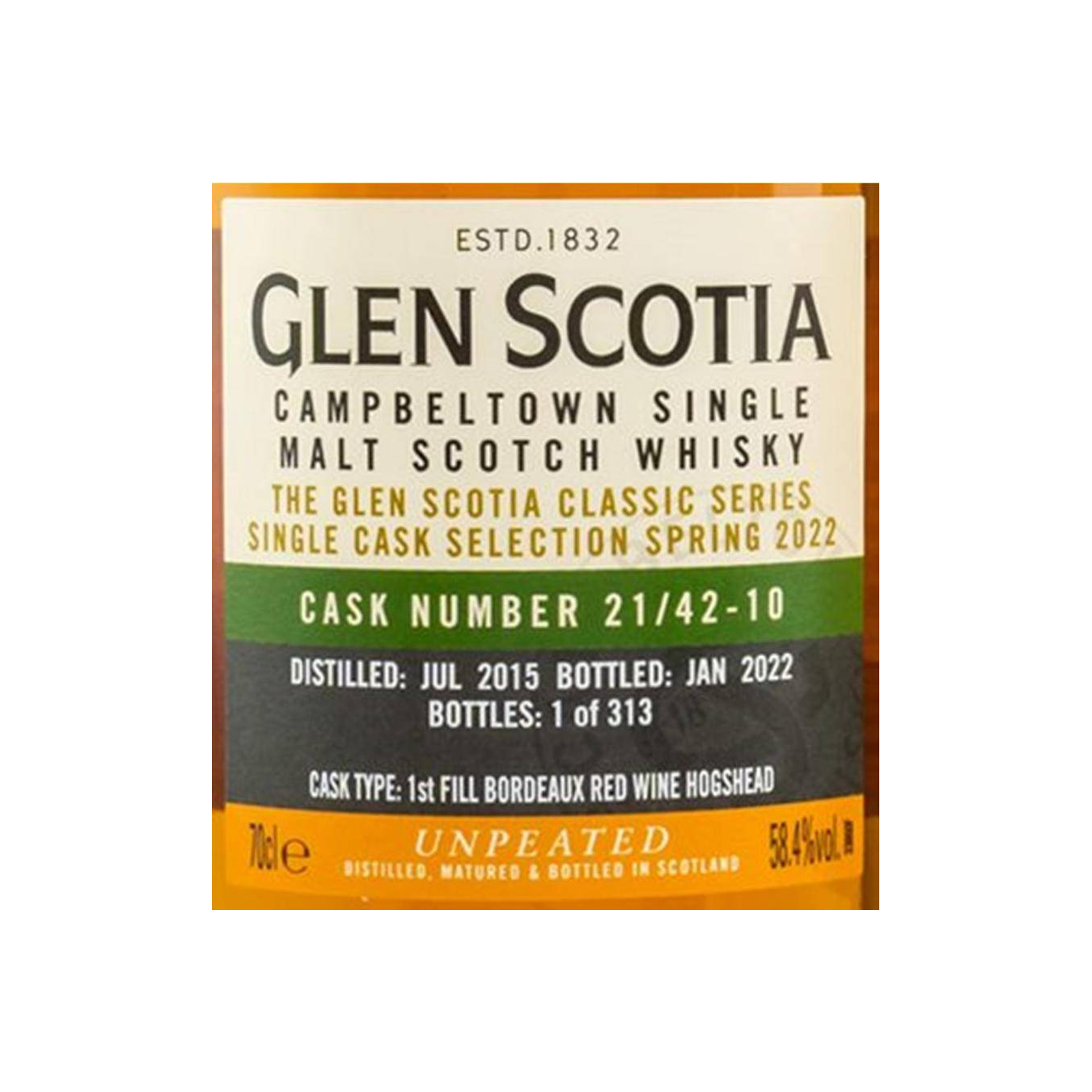 Glen Scotia 2015 6 Years Single Malt Whisky 3