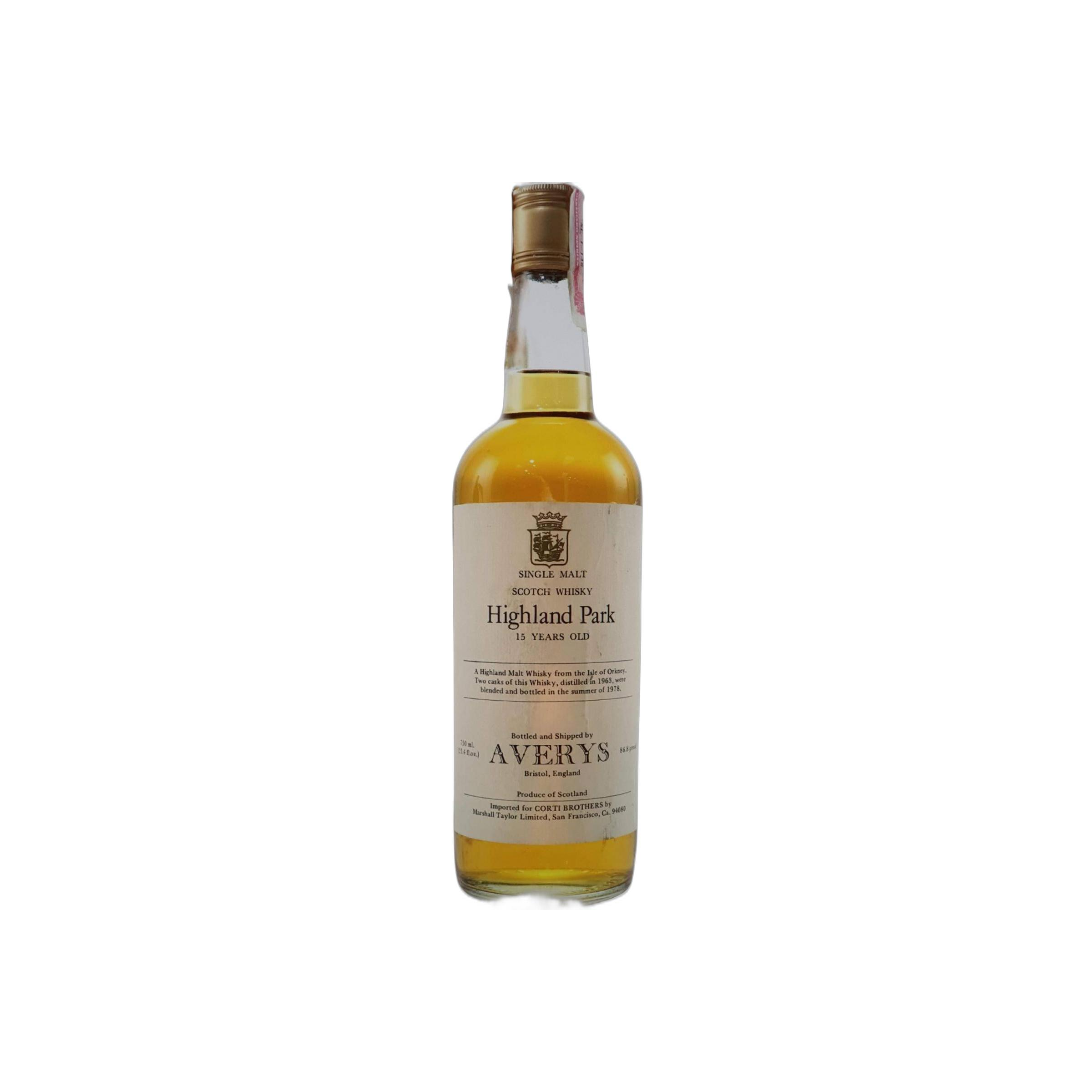 Highland Park 1963 15 Years Single Malt Whisky