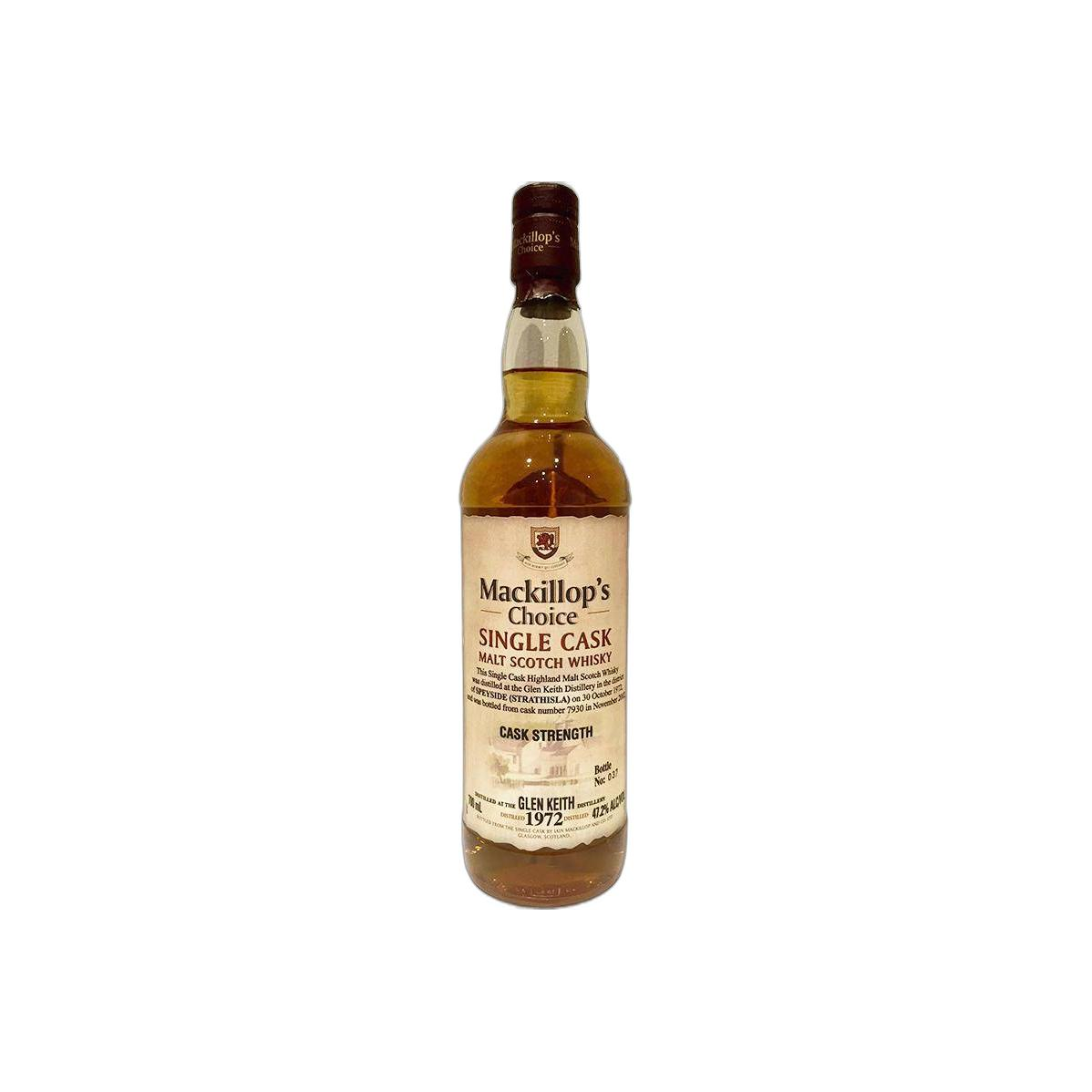 Glen Keith 1972 30 Years Single Malt Whisky