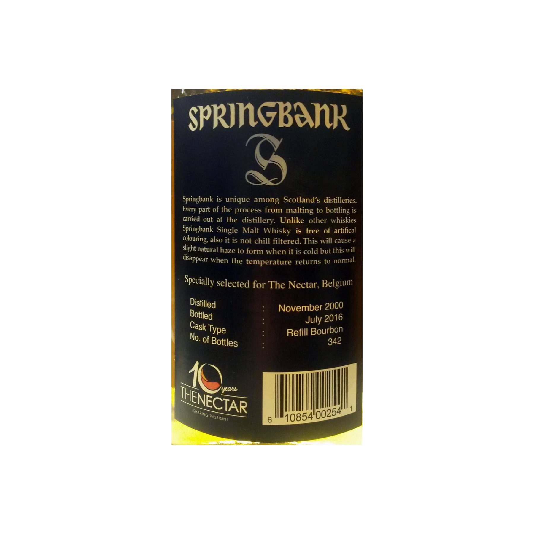 Springbank Single Cask 2000 15 Years Single Malt Whisky 2