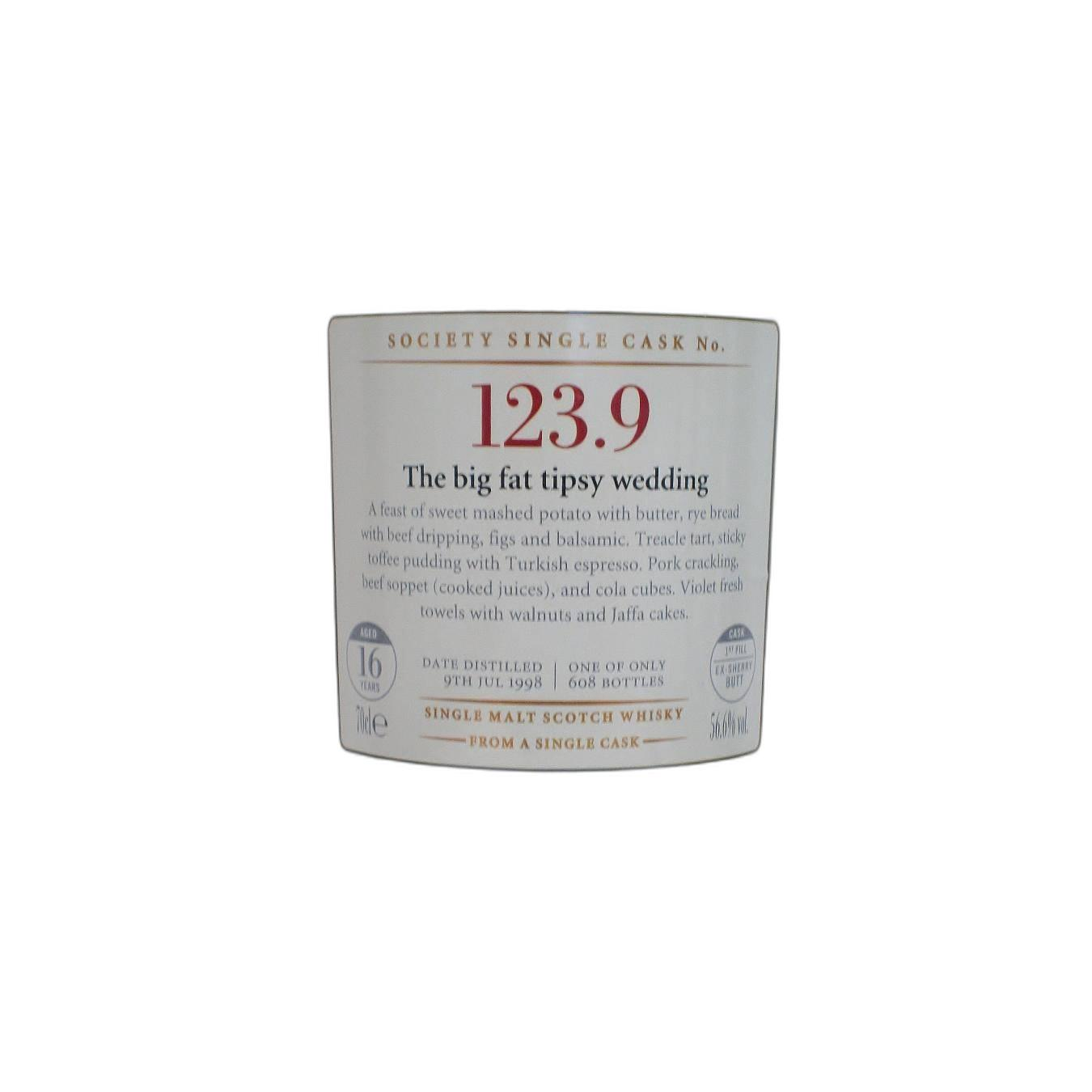 The Scotch Malt Whisky Society 1998 16 Years Single Malt Whisky 2