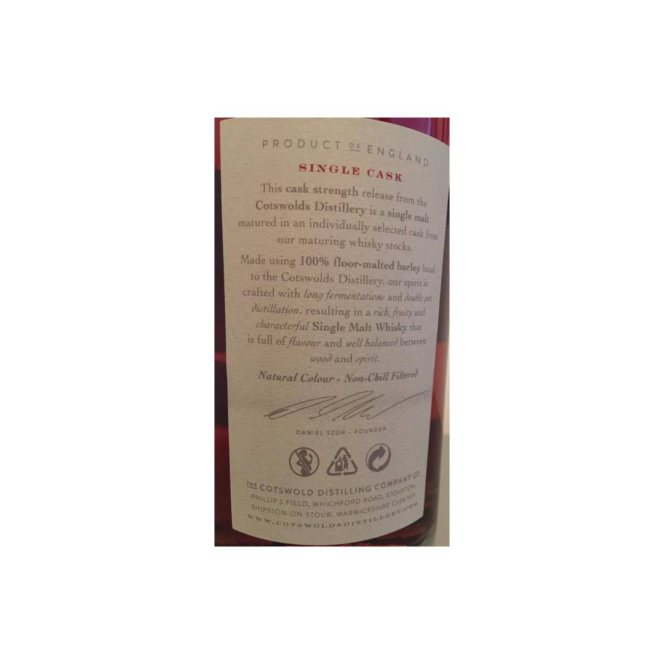 Cotswolds 2015 6 Years Single Malt Whisky 2
