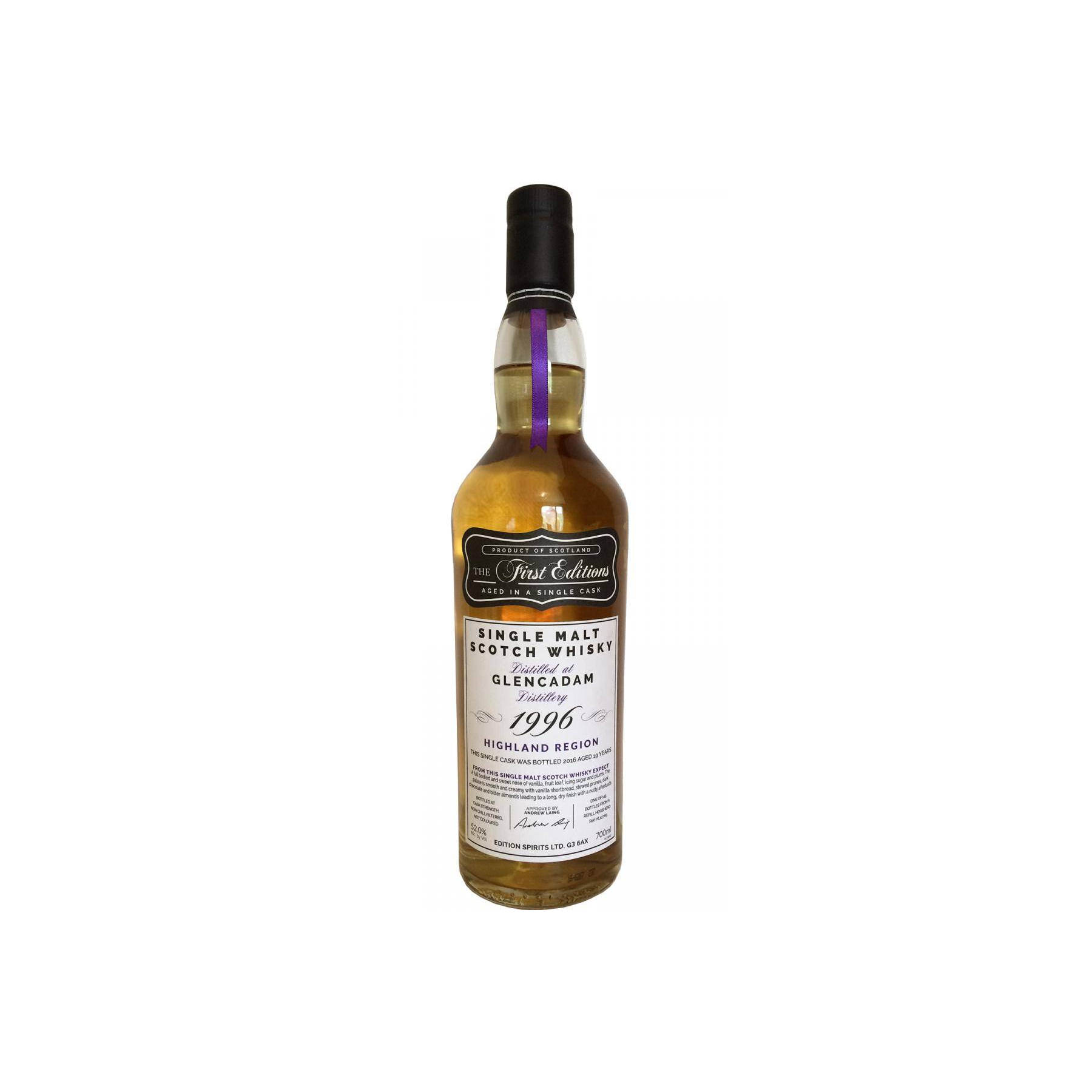 Glencadam The First Editions 1996 19 Years Single Malt Whisky