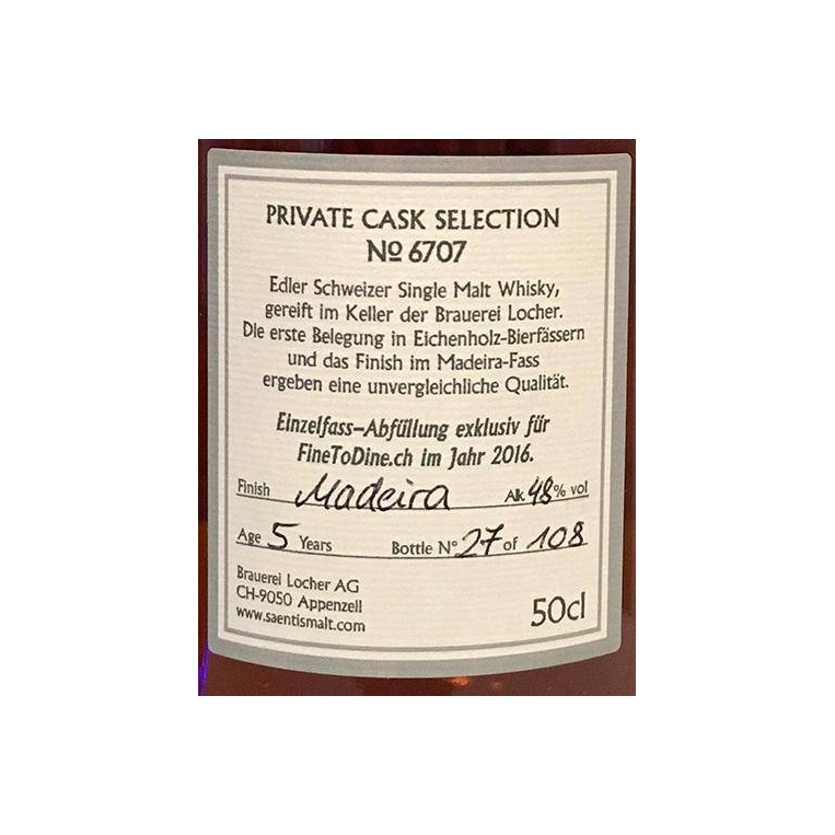 Säntis Malt 2011 5 Years Single Malt Whisky 2