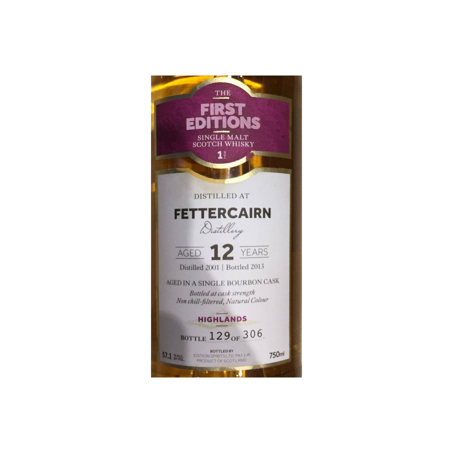Fettercairn The First Editions 2001 12 Years Single Malt Whisky