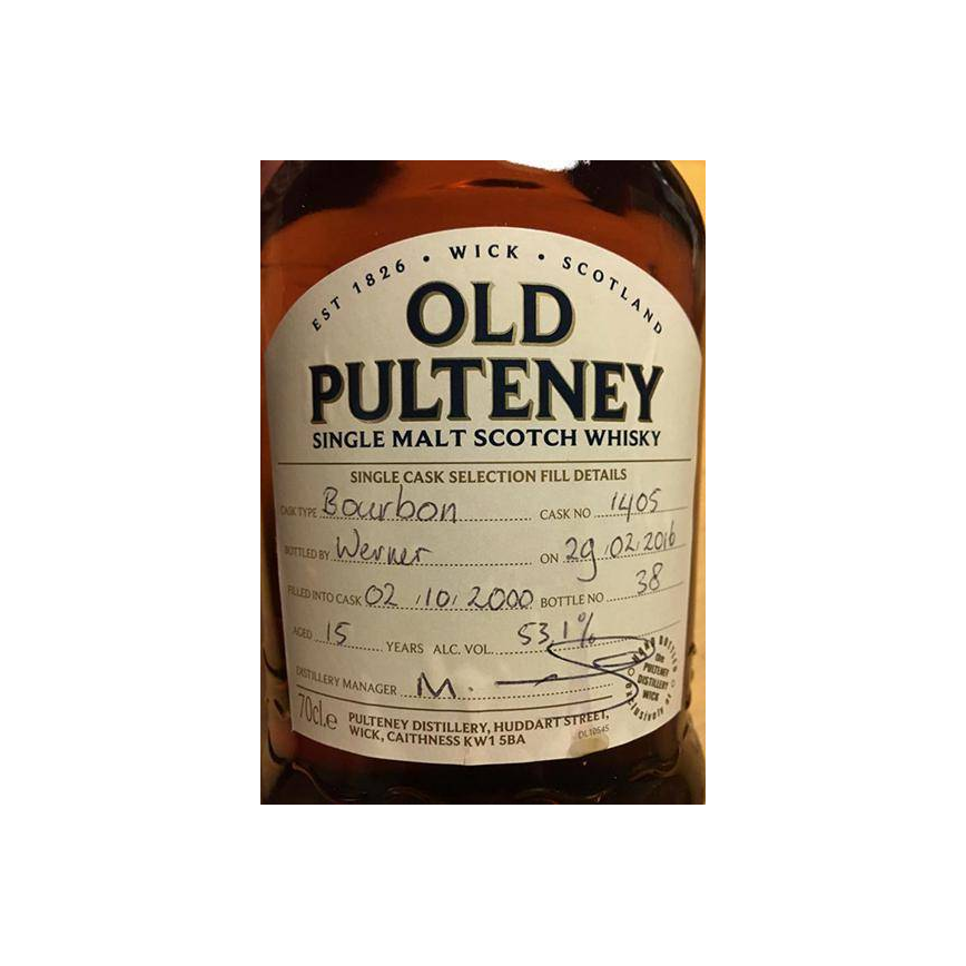 Old Pulteney 2000 15 Years Single Malt Whisky