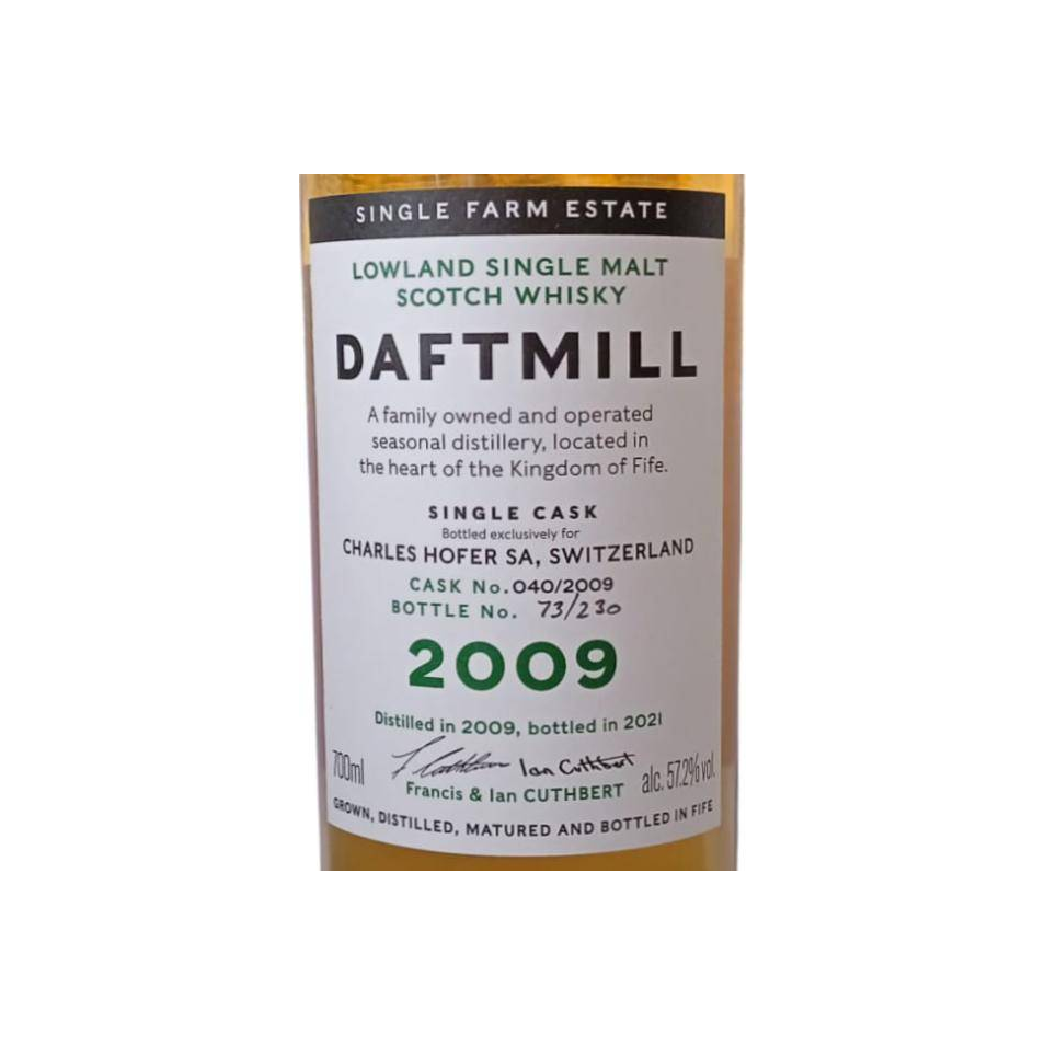 Daftmill Single Cask 2009 12 Years Single Malt Whisky 3