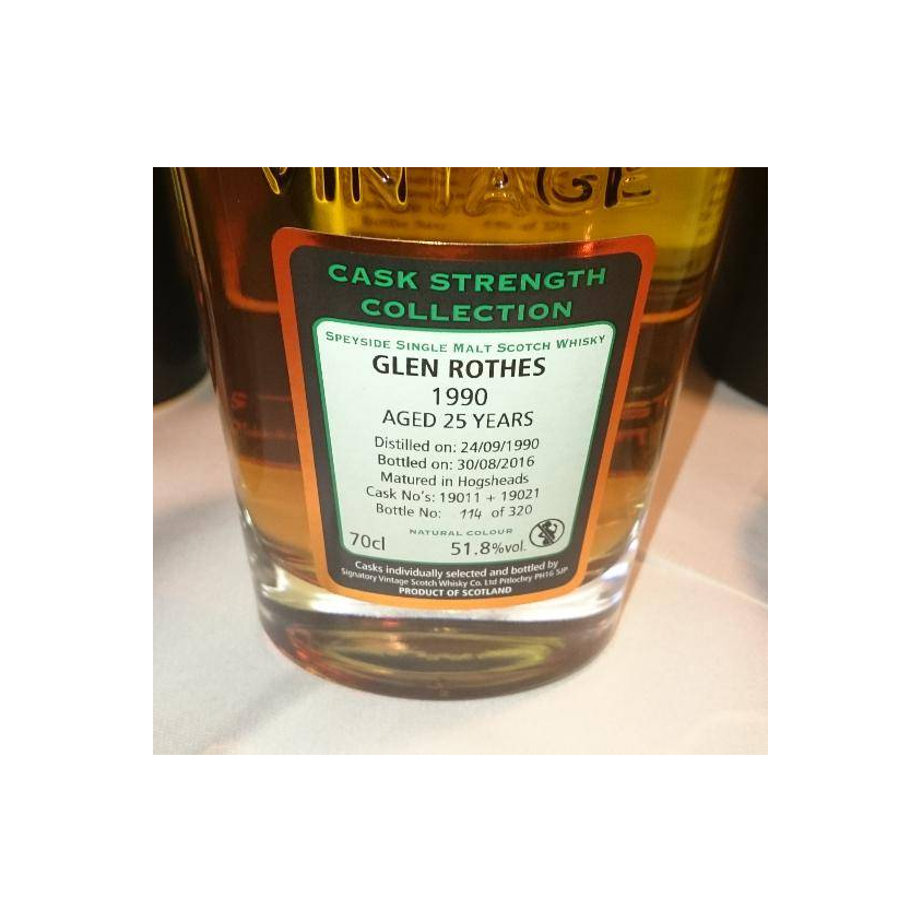The Glenrothes Cask Strength Collection 1990 25 Years Single Malt Whisky