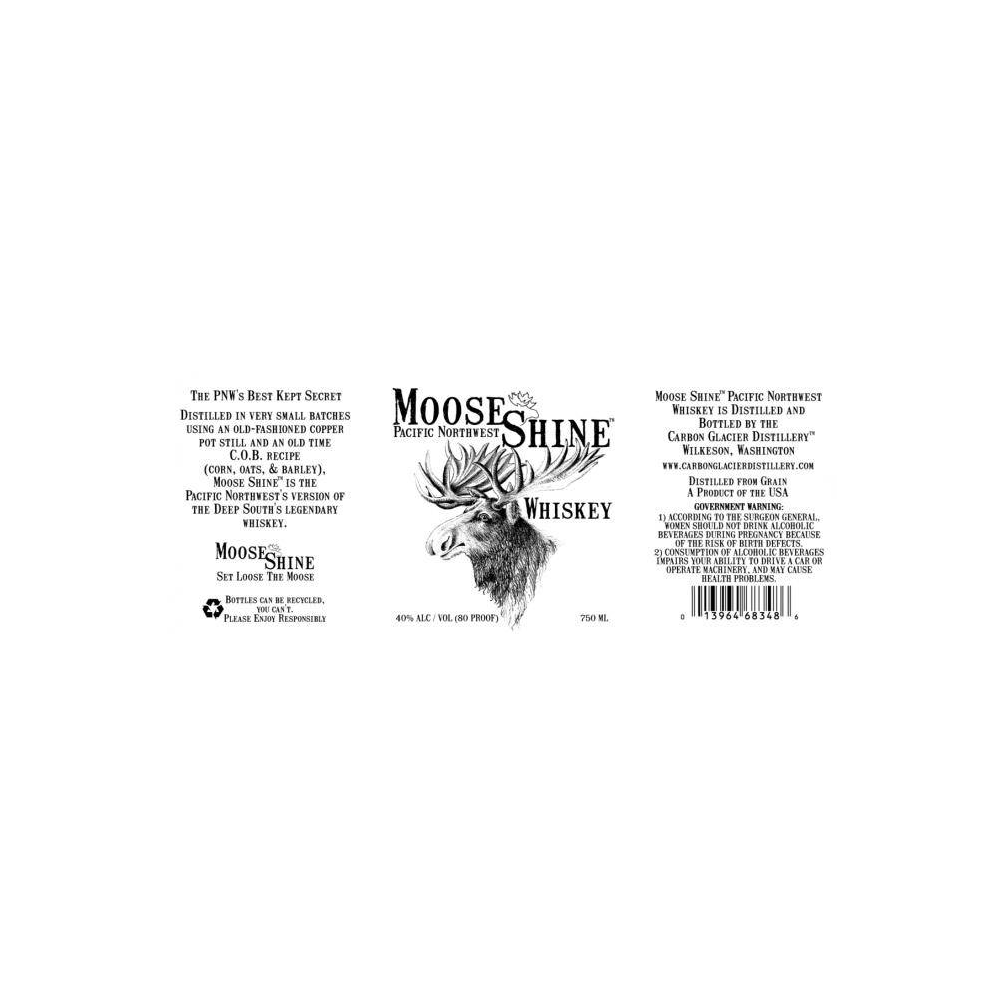 Carbon Glacier Distillery Moose Shine Whiskey