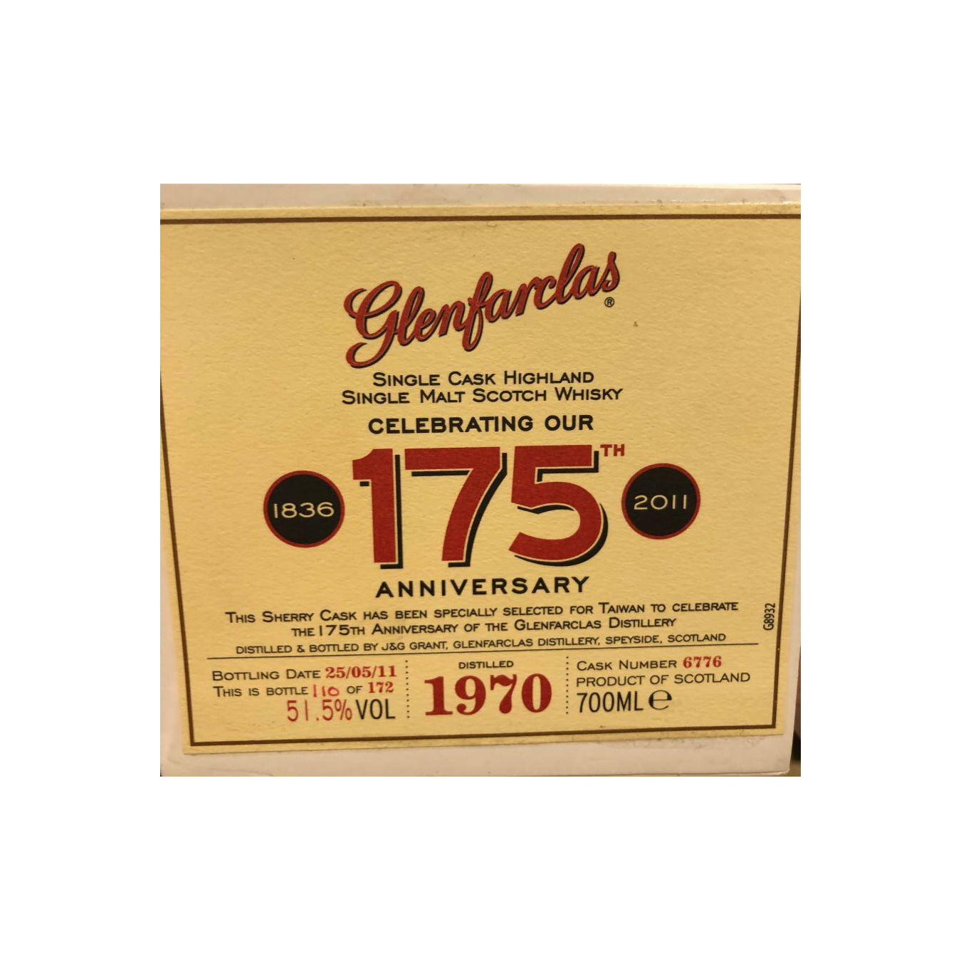 Glenfarclas 1970 41 Years Single Malt Whisky 3