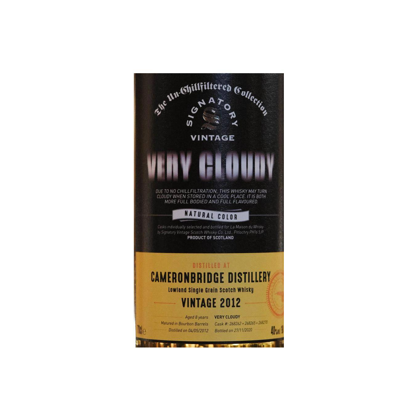 Cameronbridge 2012 8 Years Single Grain Whisky