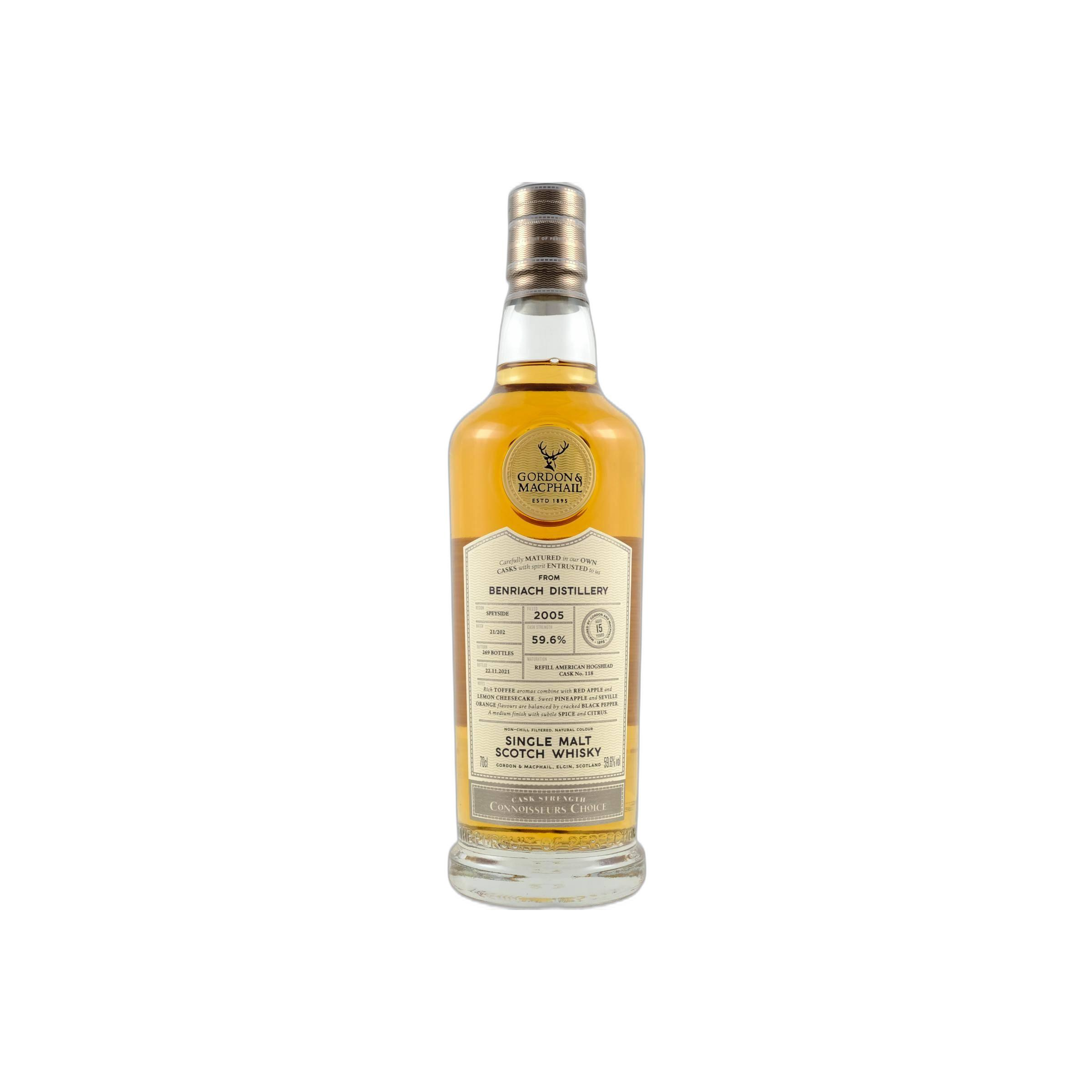 BenRiach Connoisseurs Choice - Cask Strength 2005 15 Years Single Malt Whisky