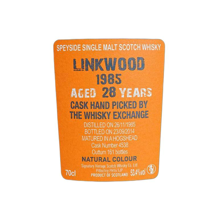 Linkwood Cask Strength Collection 1985 28 Years Single Malt Whisky 2