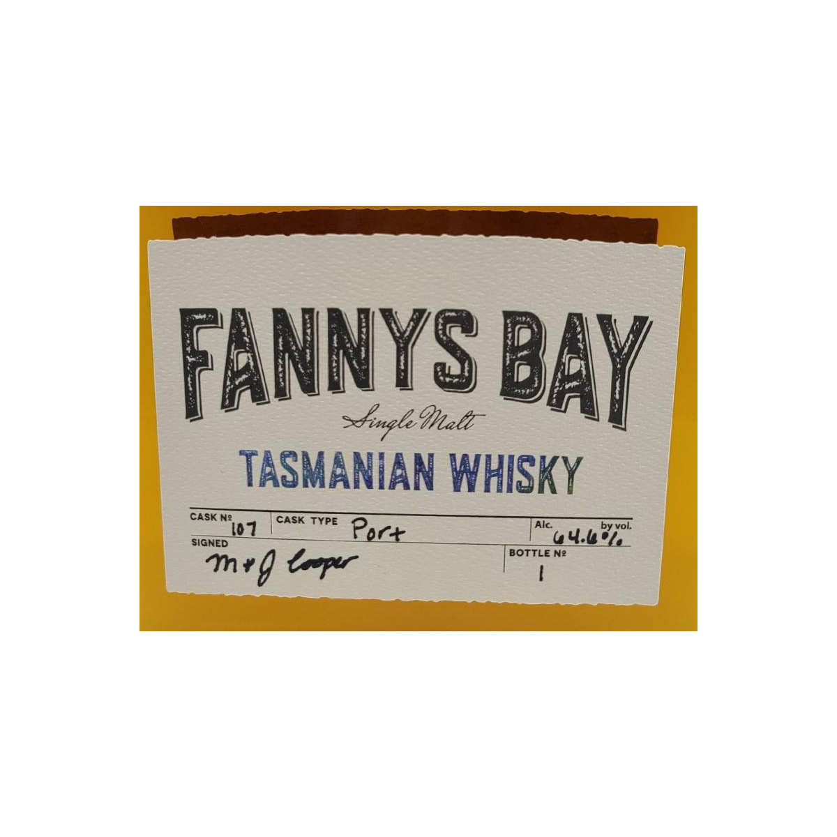 Fannys Bay Single Barrel 2