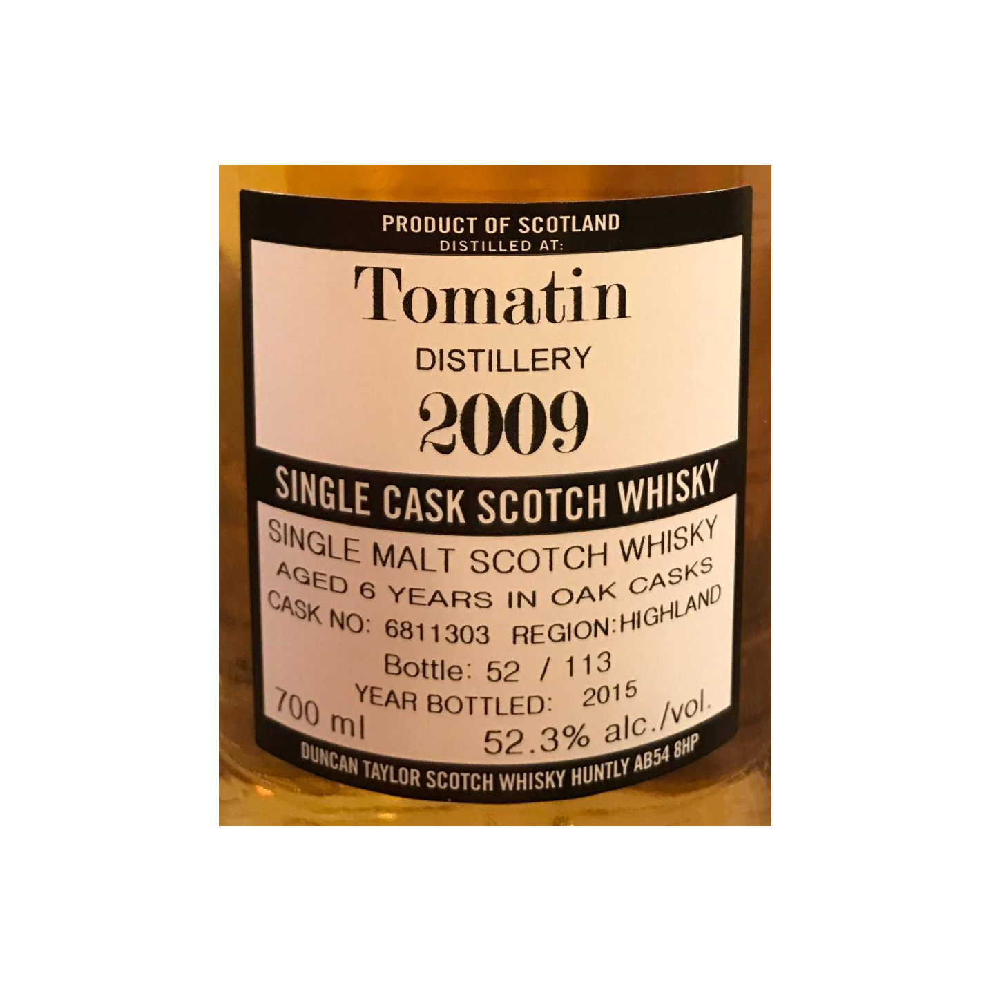 Tomatin The Octave 2009 6 Years Single Malt Whisky 3