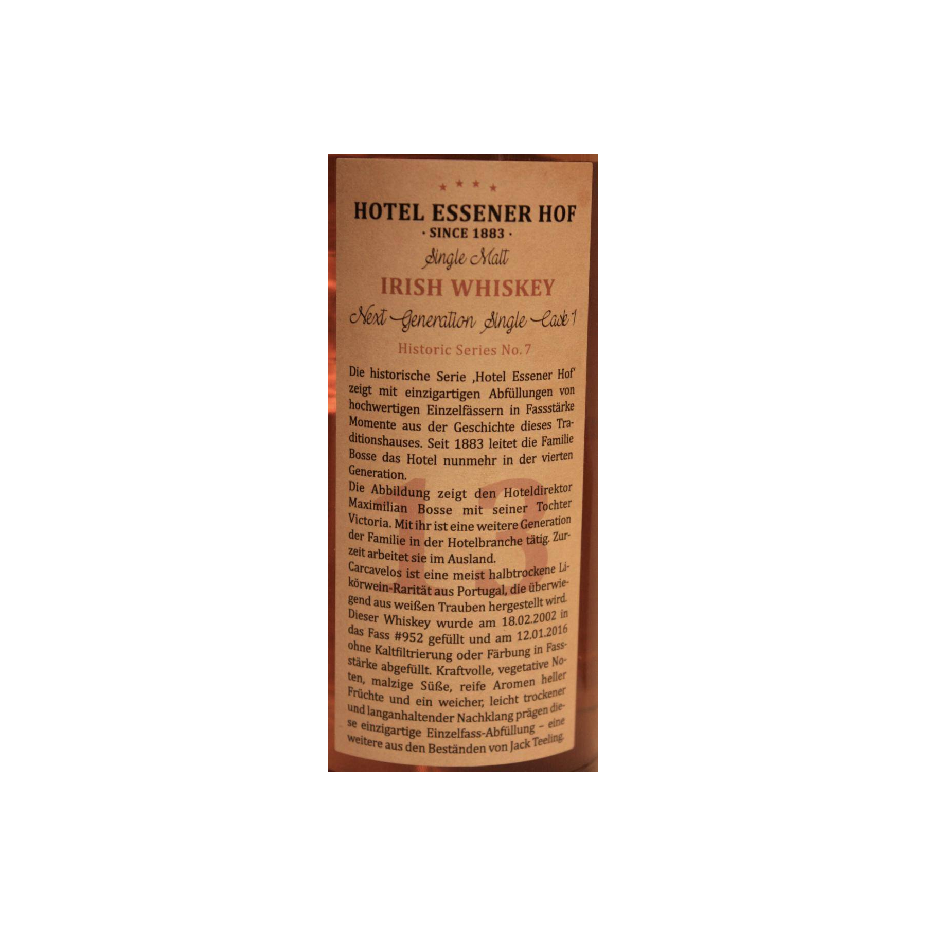 Single Malt Irish Whiskey 2002 RK 2