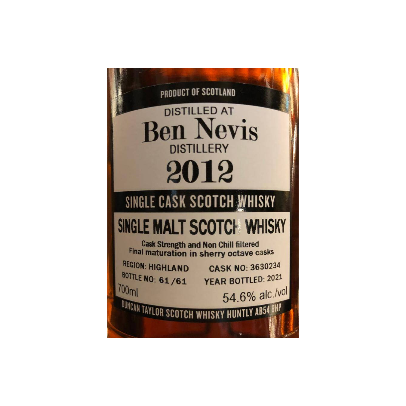 Ben Nevis The Octave 2012 9 Years Single Malt Whisky