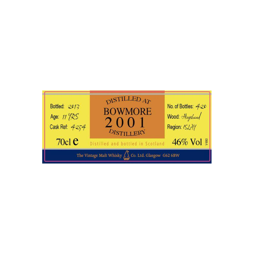 Bowmore The Cooper's Choice 2001 11 Years Single Malt Whisky 2
